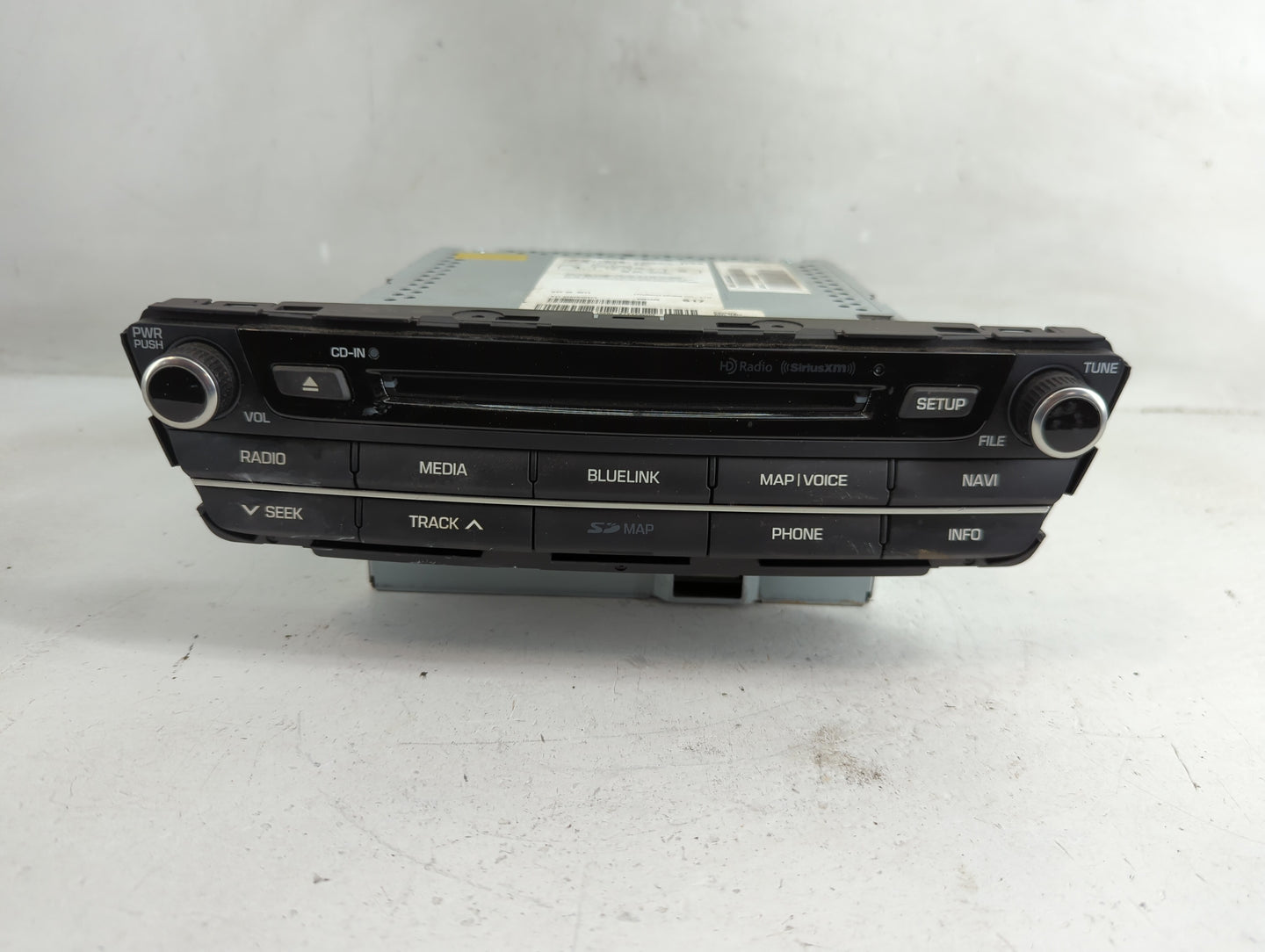 2015-2016 Hyundai Genesis Radio AM FM Cd Player Receiver Replacement P/N:96560-B14224X Fits Fits 2015 2016 OEM Used Auto Par