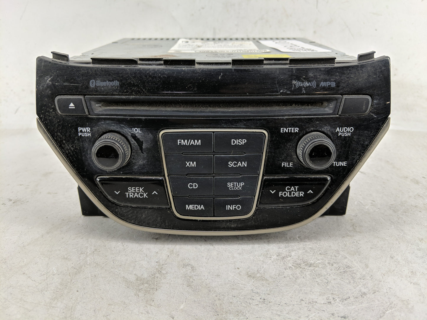 2014-2015 Hyundai Genesis Radio AM FM Cd Player Receiver Replacement P/N:96180-2M118YHG Fits Fits 2014 2015 OEM Used Auto Pa