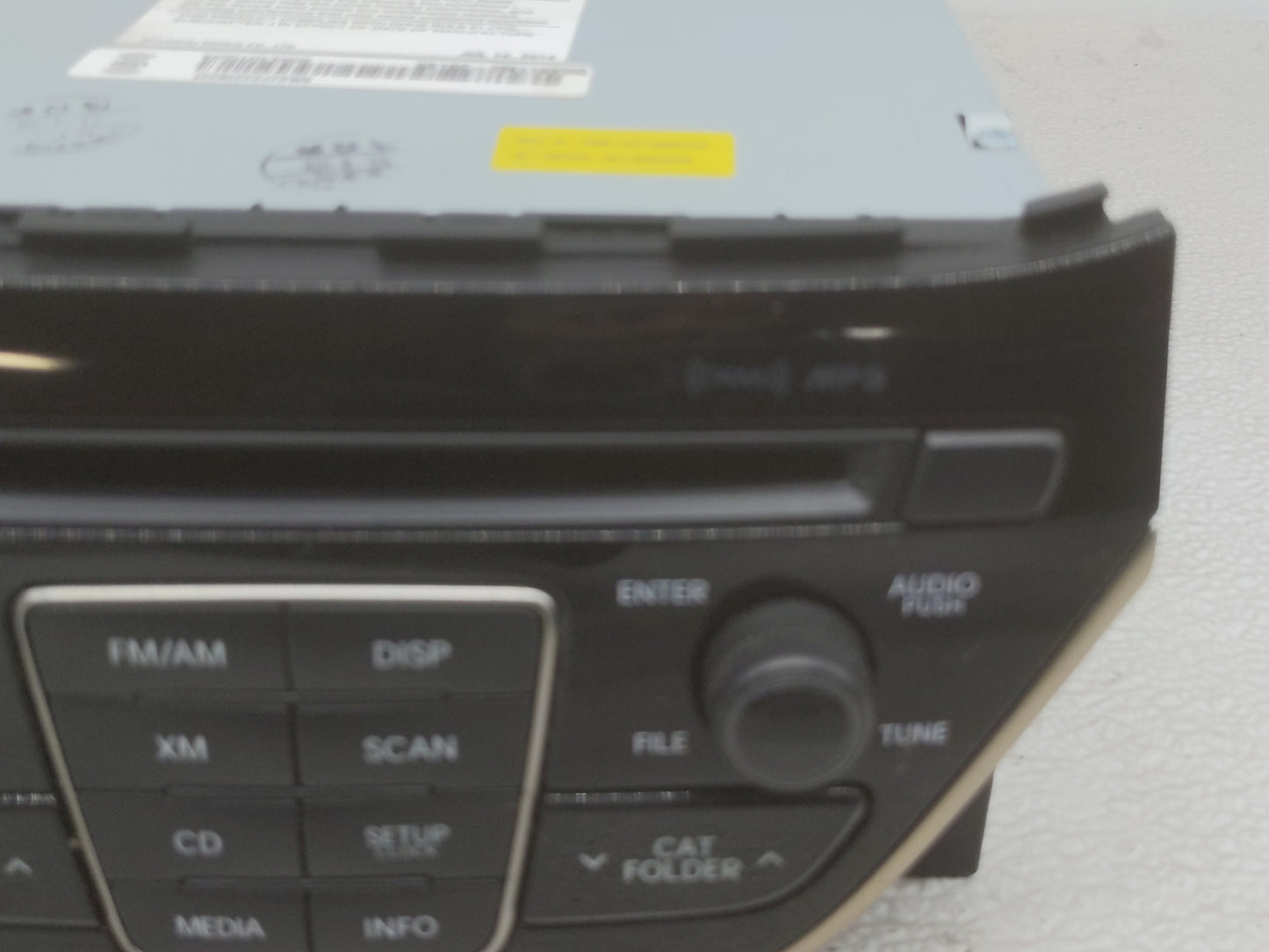 2014-2015 Hyundai Genesis Radio AM FM Cd Player Receiver Replacement P/N:96180-2M118YHG Fits Fits 2014 2015 OEM Used Auto Pa