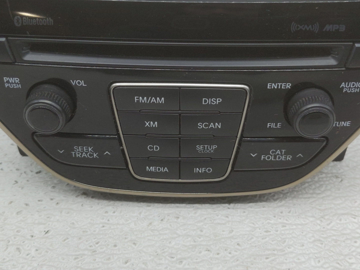 2014-2015 Hyundai Genesis Radio AM FM Cd Player Receiver Replacement P/N:96180-2M118YHG Fits Fits 2014 2015 OEM Used Auto Pa