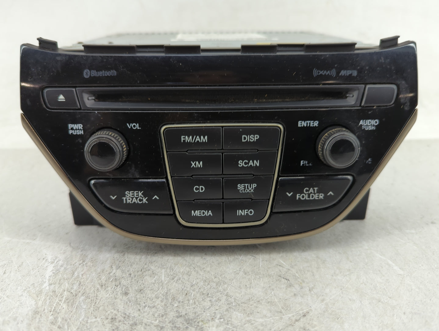 2014-2015 Hyundai Genesis Radio AM FM Cd Player Receiver Replacement P/N:96180-2M118YHG Fits Fits 2014 2015 OEM Used Auto Pa