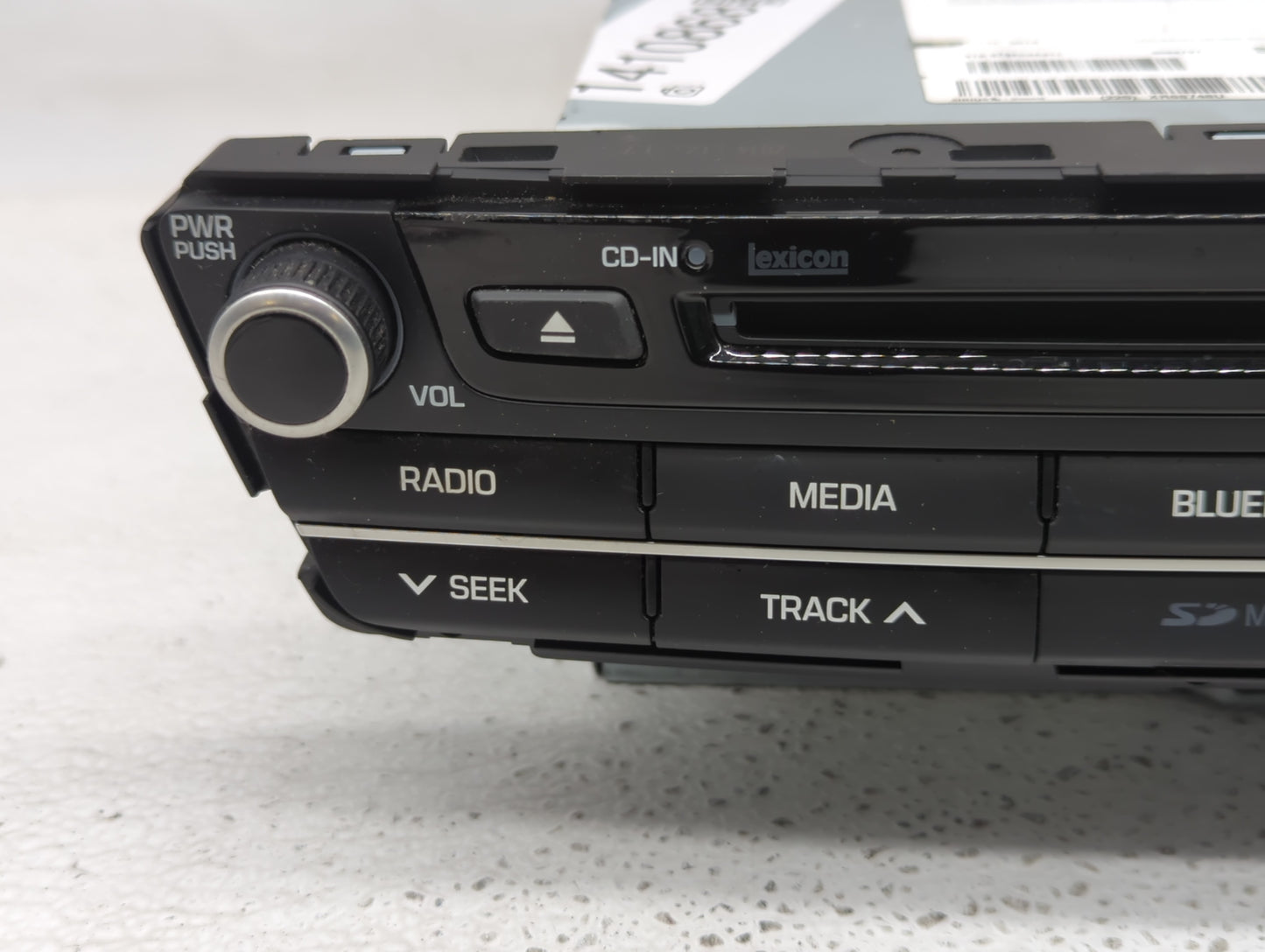 2015 Hyundai Genesis Radio AM FM Cd Player Receiver Replacement P/N:96560-B14274X Fits OEM Used Auto Parts - Oemusedautopart