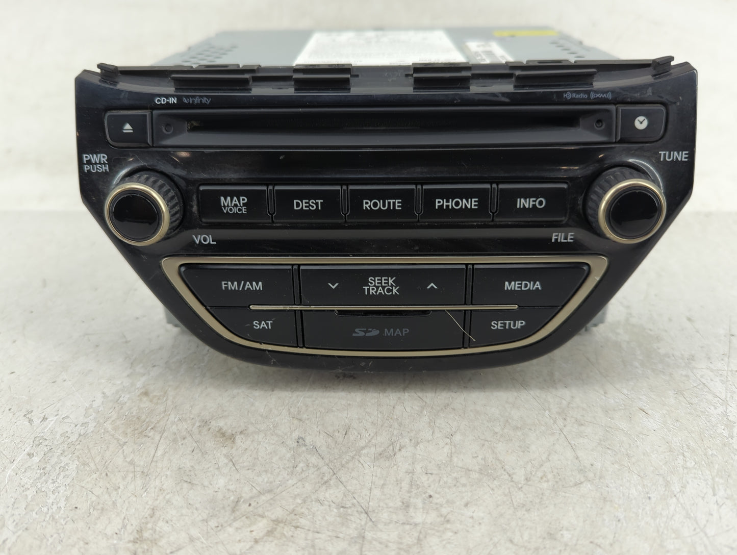 2014-2016 Hyundai Genesis Radio AM FM Cd Player Receiver Replacement P/N:96560-2M552YHG Fits Fits 2014 2015 2016 OEM Used Au