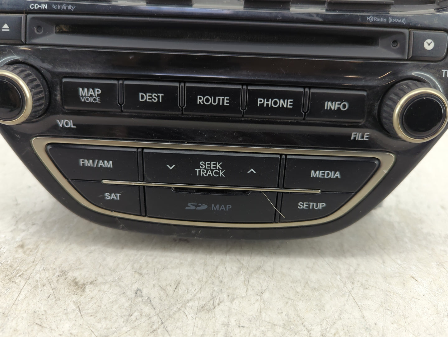 2014-2016 Hyundai Genesis Radio AM FM Cd Player Receiver Replacement P/N:96560-2M552YHG Fits Fits 2014 2015 2016 OEM Used Au