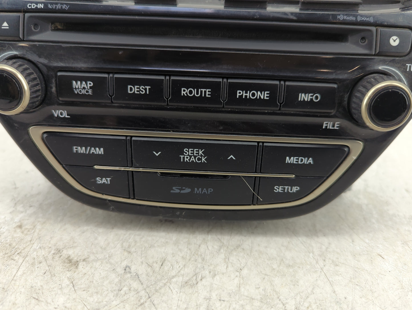 2014-2016 Hyundai Genesis Radio AM FM Cd Player Receiver Replacement P/N:96560-2M552YHG Fits Fits 2014 2015 2016 OEM Used Au
