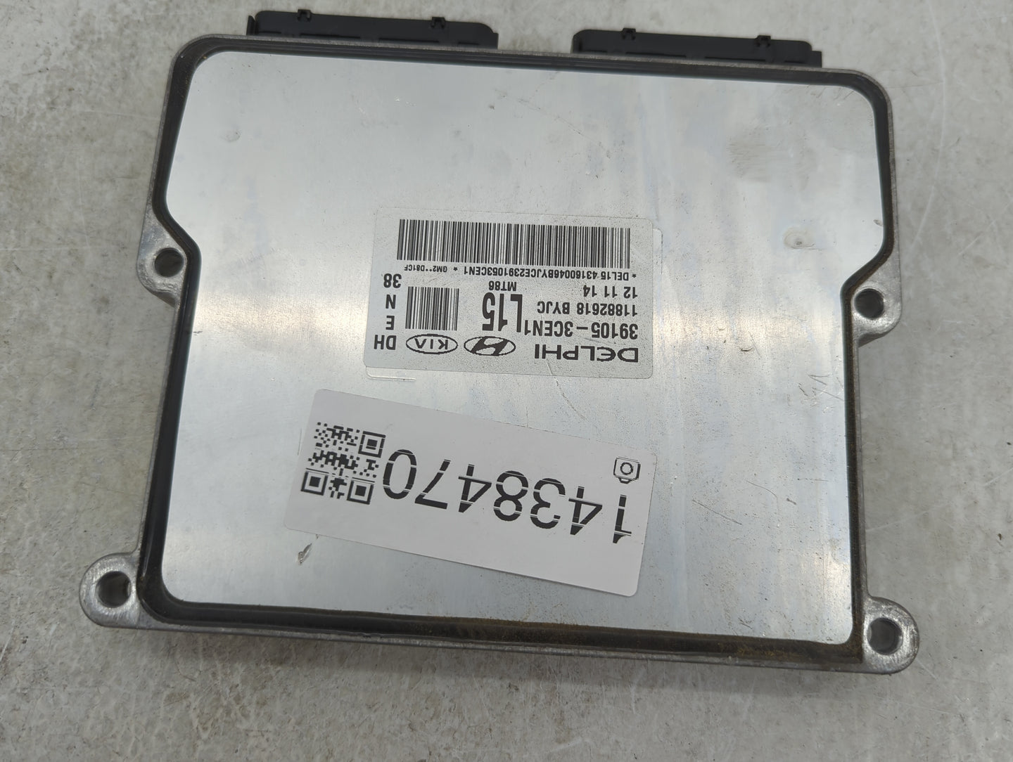 2015-2016 Hyundai Genesis PCM Engine Control Computer ECU ECM PCU OEM P/N:39105-3CEN1 Fits Fits 2015 2016 2017 OEM Used Auto