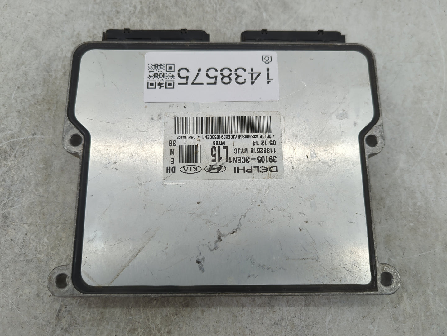 2015-2016 Hyundai Genesis PCM Engine Control Computer ECU ECM PCU OEM P/N:39105-3CEN1 11882618 Fits Fits 2015 2016 2017 OEM 