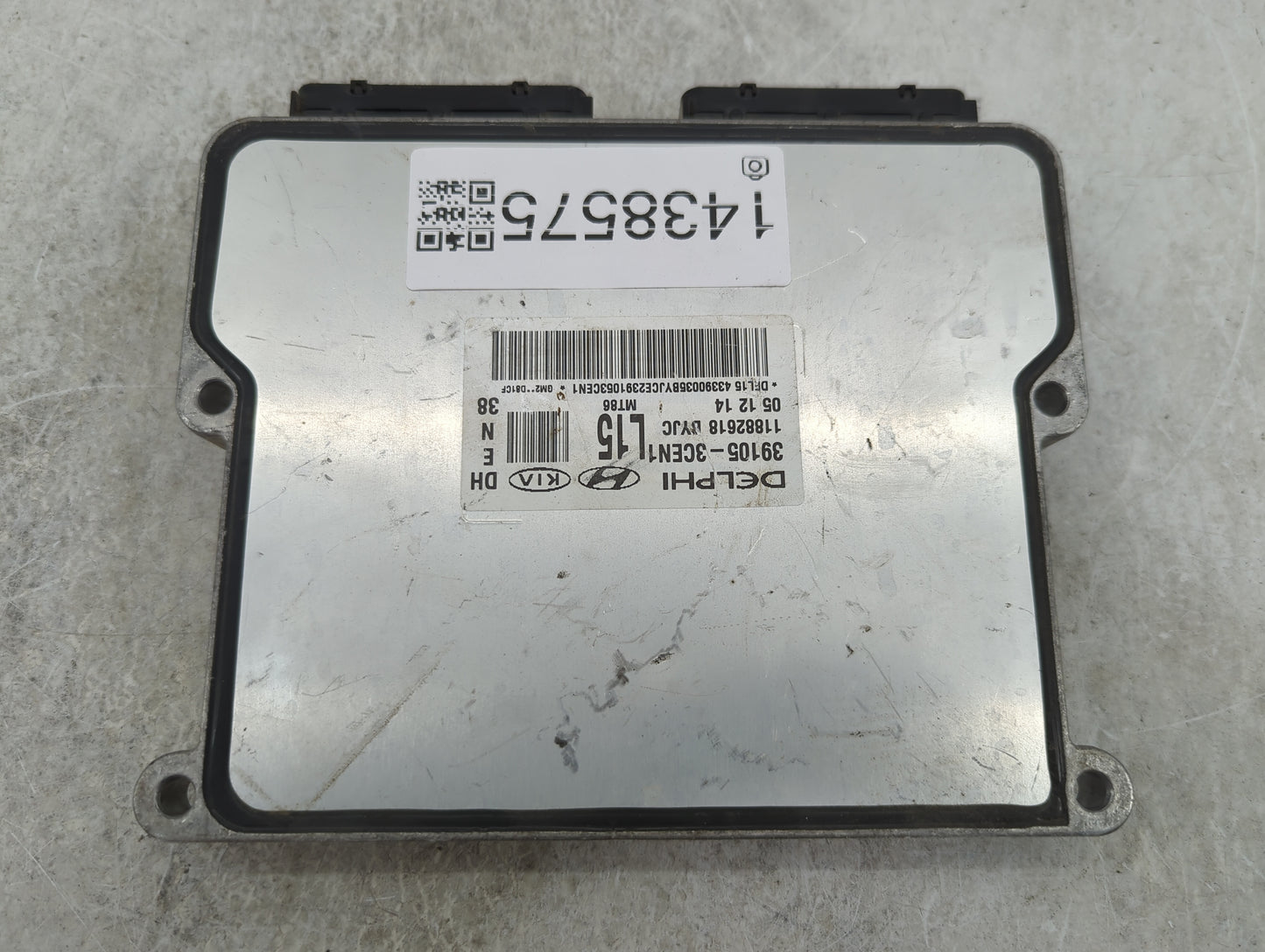 2015-2016 Hyundai Genesis PCM Engine Control Computer ECU ECM PCU OEM P/N:39105-3CEN1 11882618 Fits Fits 2015 2016 2017 OEM 