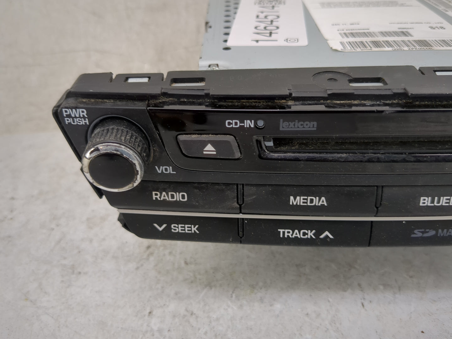 2015-2016 Hyundai Genesis Radio AM FM Cd Player Receiver Replacement P/N:96560-B14274X AT240B1AN, XPKM644L Fits Fits 2015 20