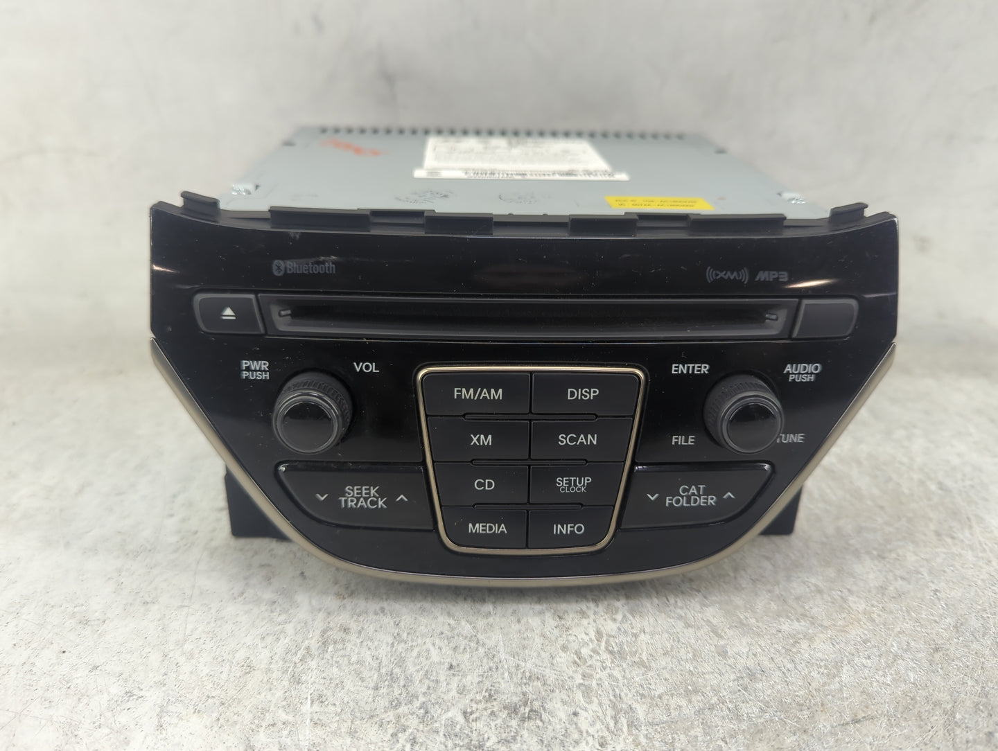 2014-2015 Hyundai Genesis Radio AM FM Cd Player Receiver Replacement P/N:961802M118YHG AC1B1DKAN, AC1B0DKAN Fits Fits 2014 2