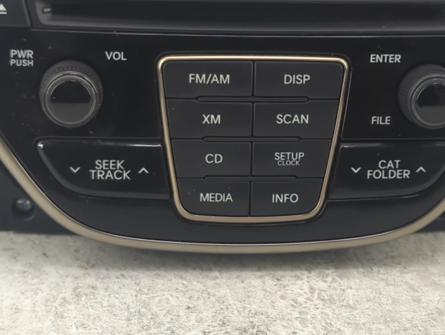 2014-2015 Hyundai Genesis Radio AM FM Cd Player Receiver Replacement P/N:961802M118YHG AC1B1DKAN, AC1B0DKAN Fits Fits 2014 2