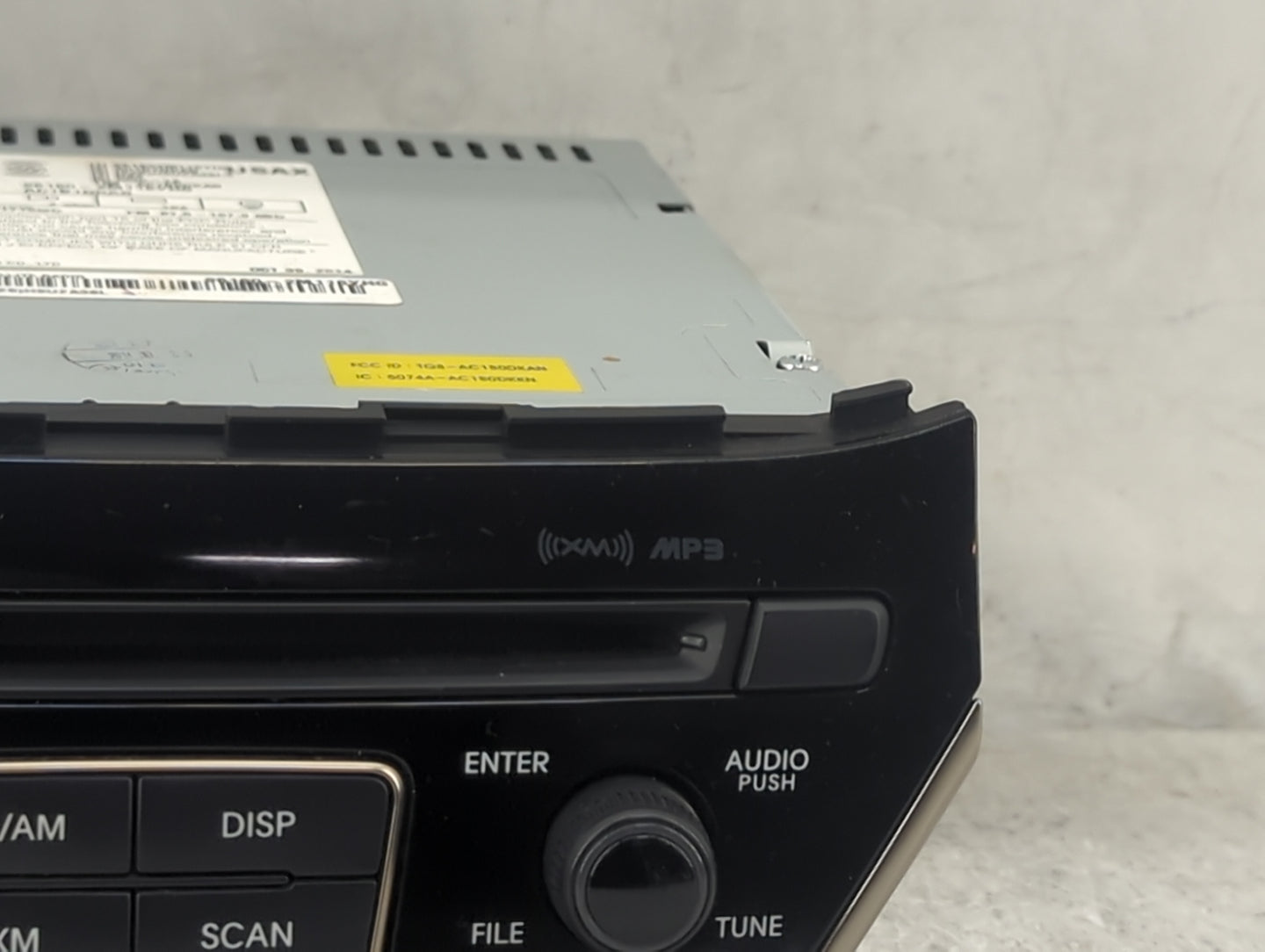 2014-2015 Hyundai Genesis Radio AM FM Cd Player Receiver Replacement P/N:961802M118YHG AC1B1DKAN, AC1B0DKAN Fits Fits 2014 2