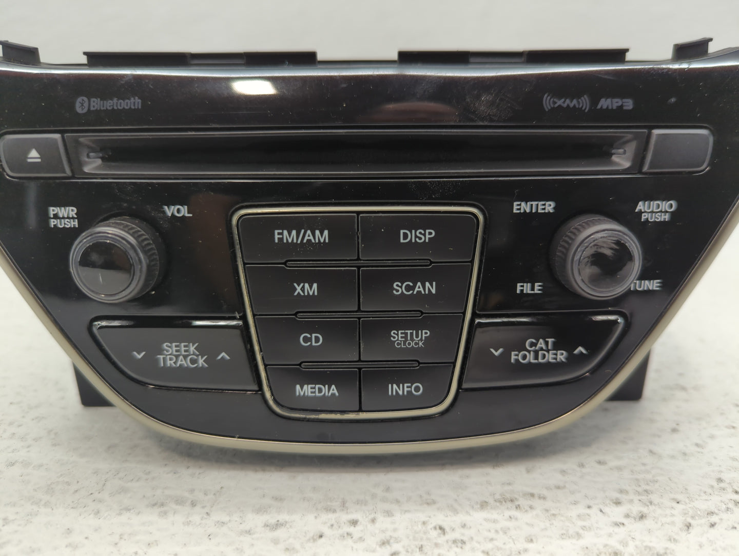 2014-2015 Hyundai Genesis Radio AM FM Cd Player Receiver Replacement P/N:96180-2M118YHG Fits Fits 2014 2015 OEM Used Auto Pa