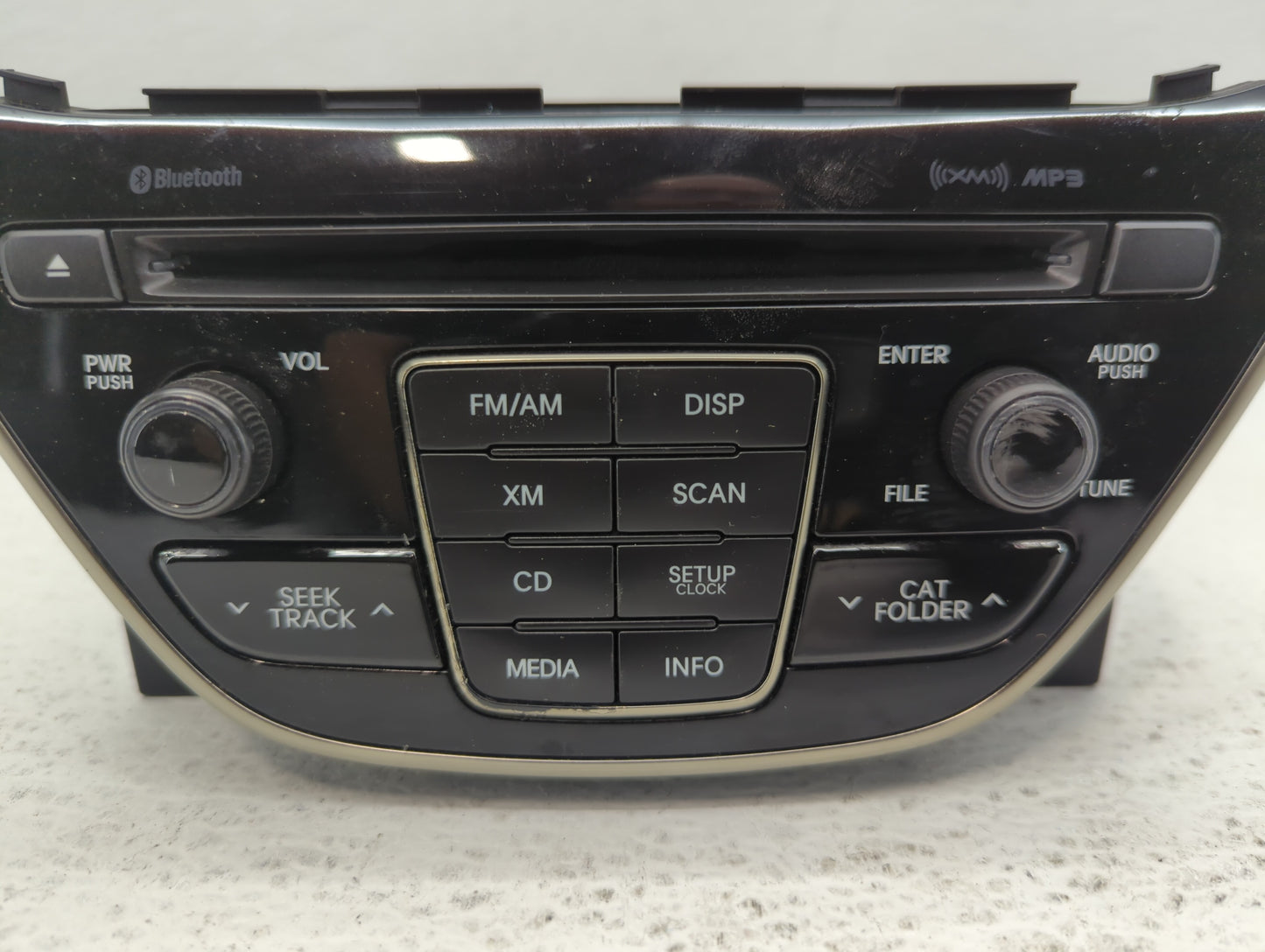 2014-2015 Hyundai Genesis Radio AM FM Cd Player Receiver Replacement P/N:96180-2M118YHG Fits Fits 2014 2015 OEM Used Auto Pa
