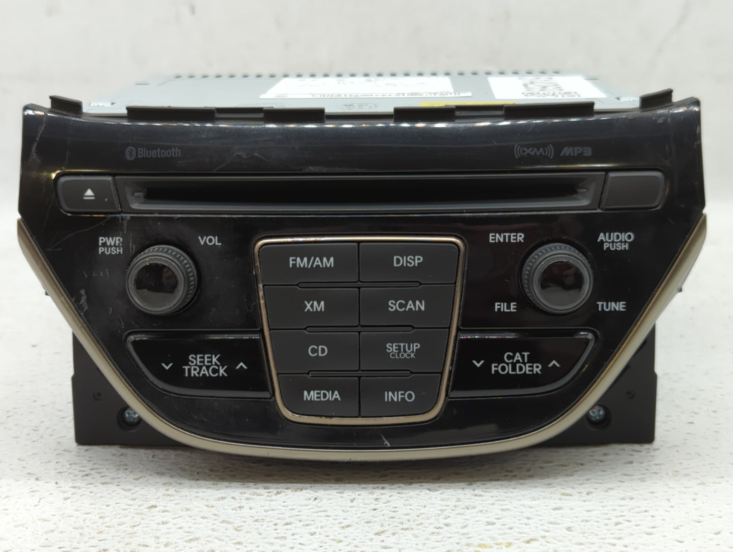 2014-2015 Hyundai Genesis Radio AM FM Cd Player Receiver Replacement P/N:96180-2M118YHG Fits Fits 2014 2015 OEM Used Auto Pa