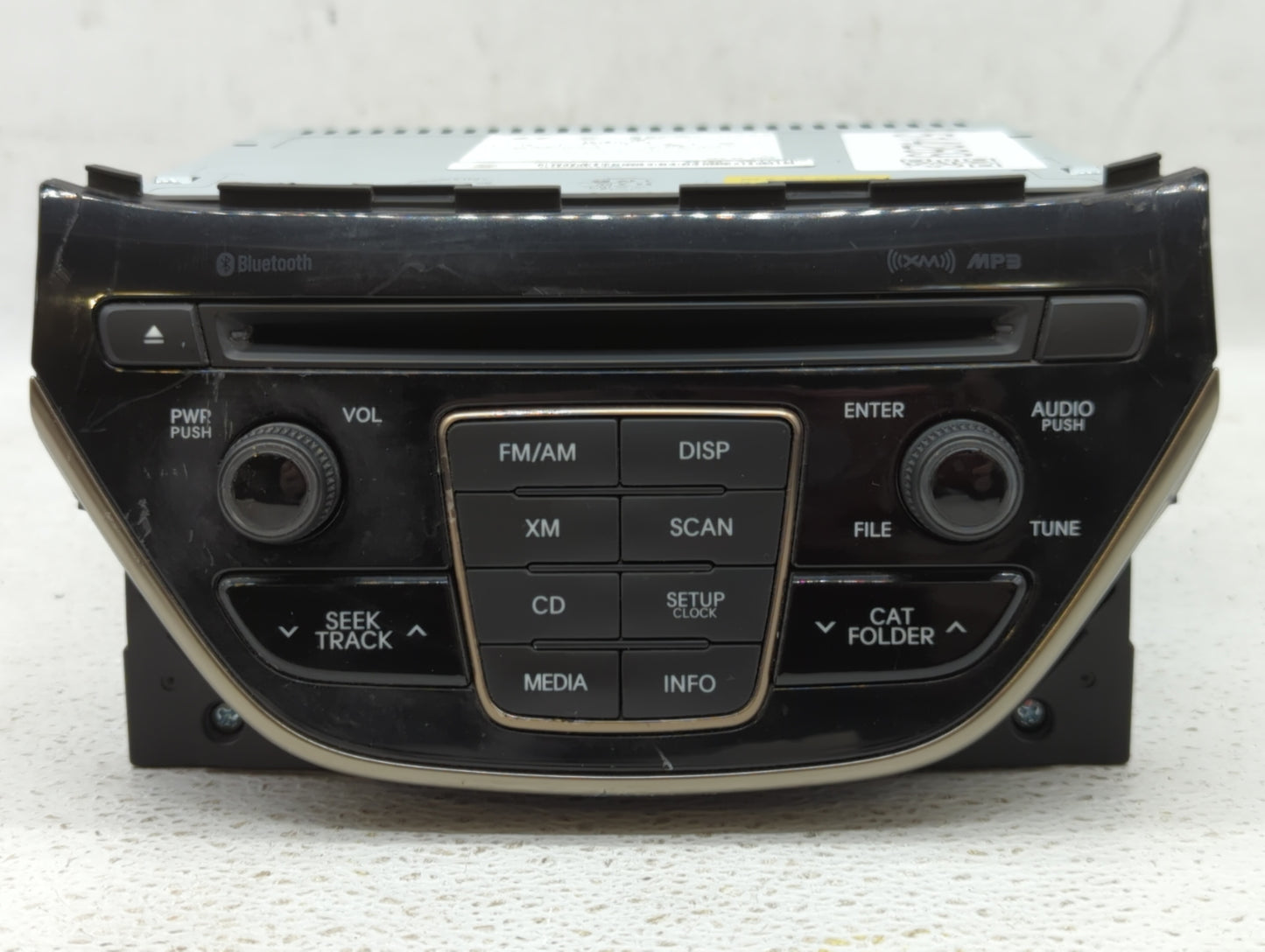 2014-2015 Hyundai Genesis Radio AM FM Cd Player Receiver Replacement P/N:96180-2M118YHG Fits Fits 2014 2015 OEM Used Auto Pa