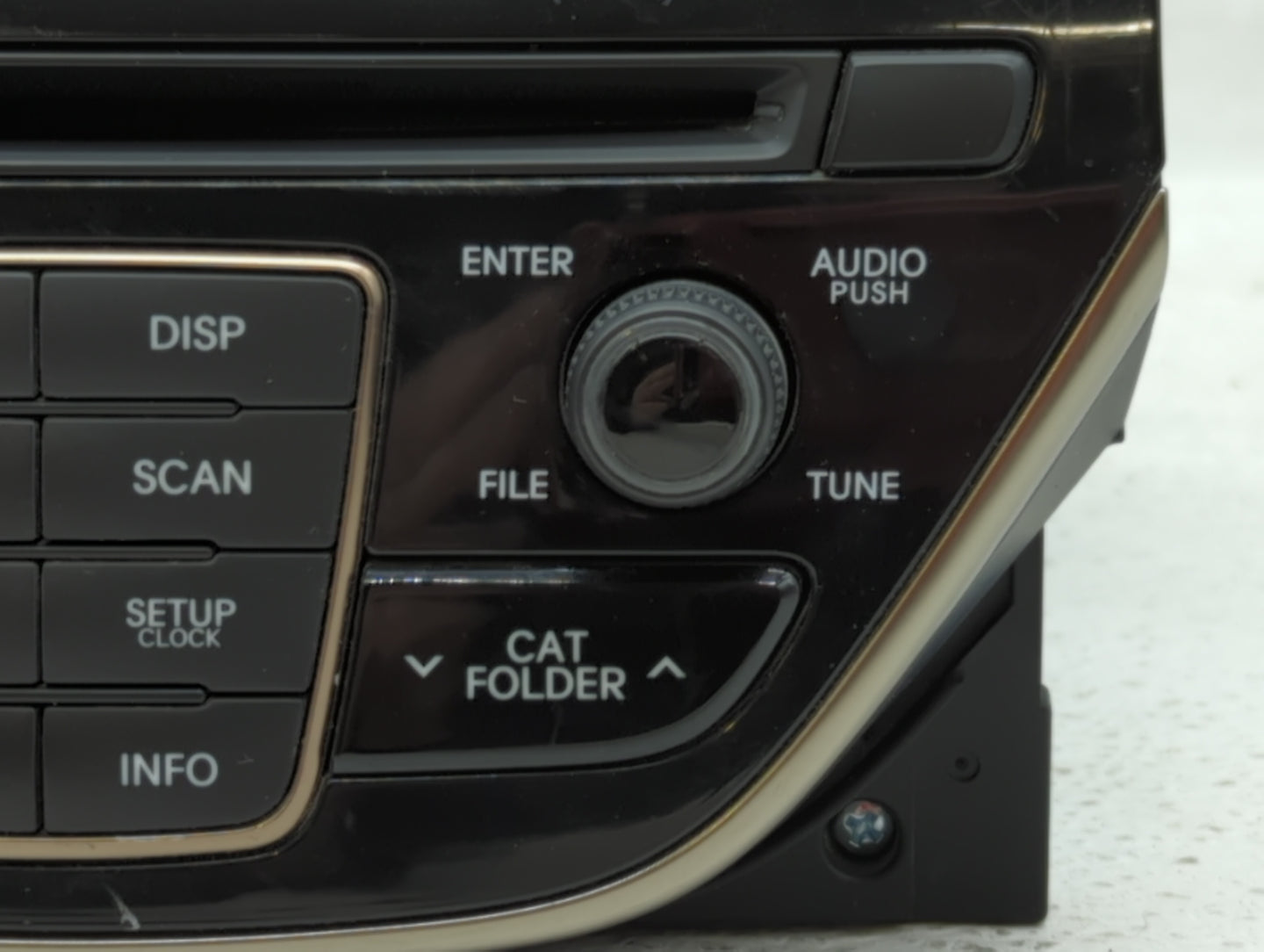 2014-2015 Hyundai Genesis Radio AM FM Cd Player Receiver Replacement P/N:96180-2M118YHG Fits Fits 2014 2015 OEM Used Auto Pa