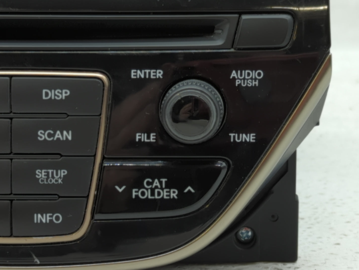 2014-2015 Hyundai Genesis Radio AM FM Cd Player Receiver Replacement P/N:96180-2M118YHG Fits Fits 2014 2015 OEM Used Auto Pa