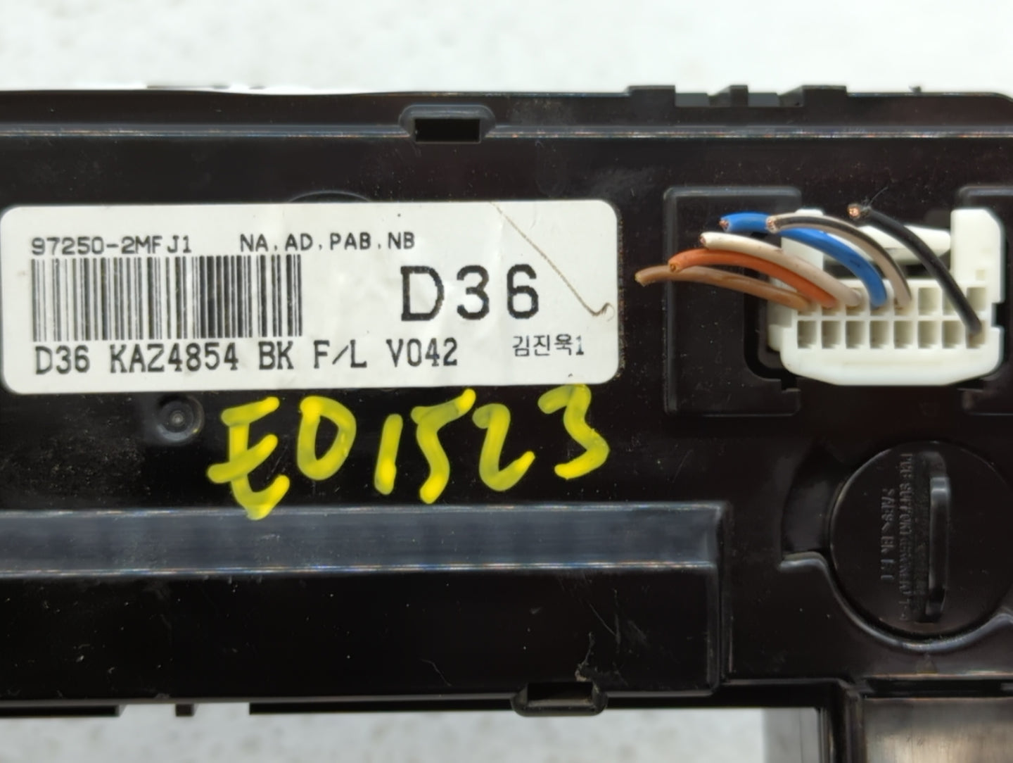 2013-2016 Hyundai Genesis Climate Control Module Temperature AC/Heater Replacement P/N:KAZ4854 97250-2MF J1 Fits OEM Used Au