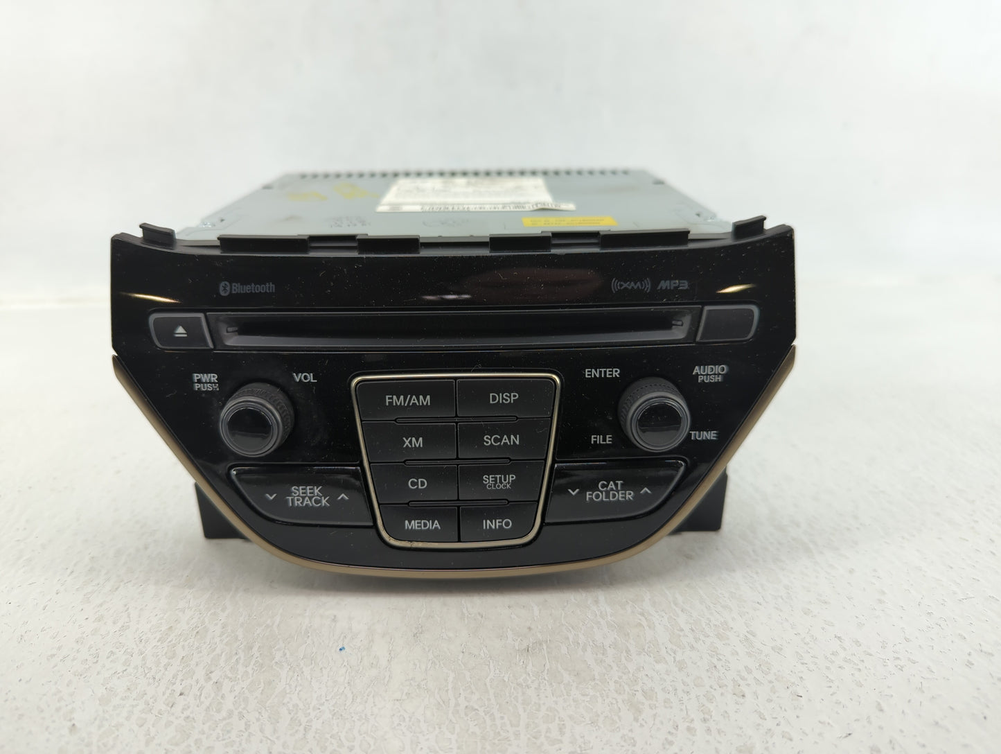 2014-2015 Hyundai Genesis Radio AM FM Cd Player Receiver Replacement P/N:96180-2M118YHG Fits Fits 2014 2015 OEM Used Auto Pa