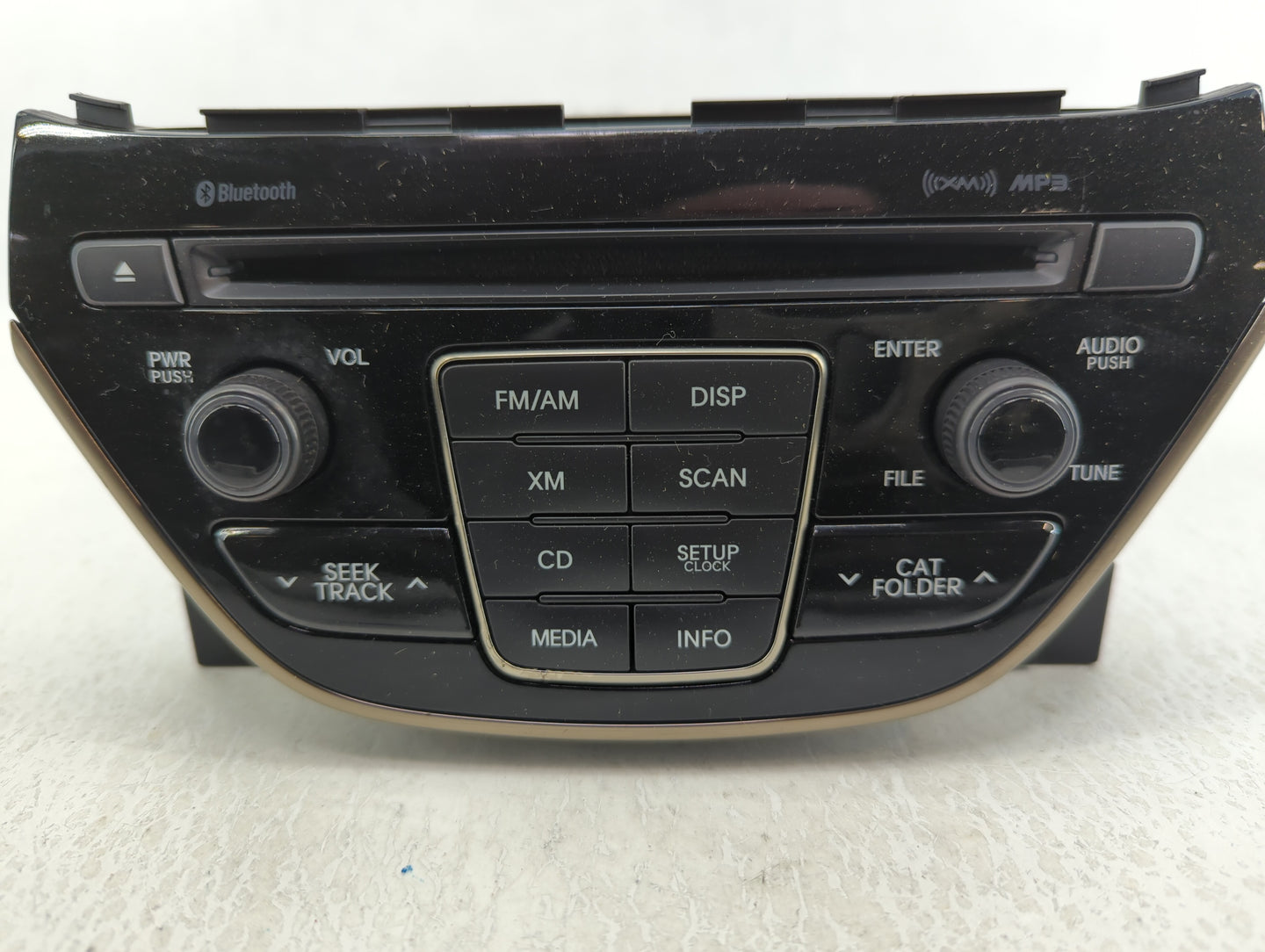2014-2015 Hyundai Genesis Radio AM FM Cd Player Receiver Replacement P/N:96180-2M118YHG Fits Fits 2014 2015 OEM Used Auto Pa