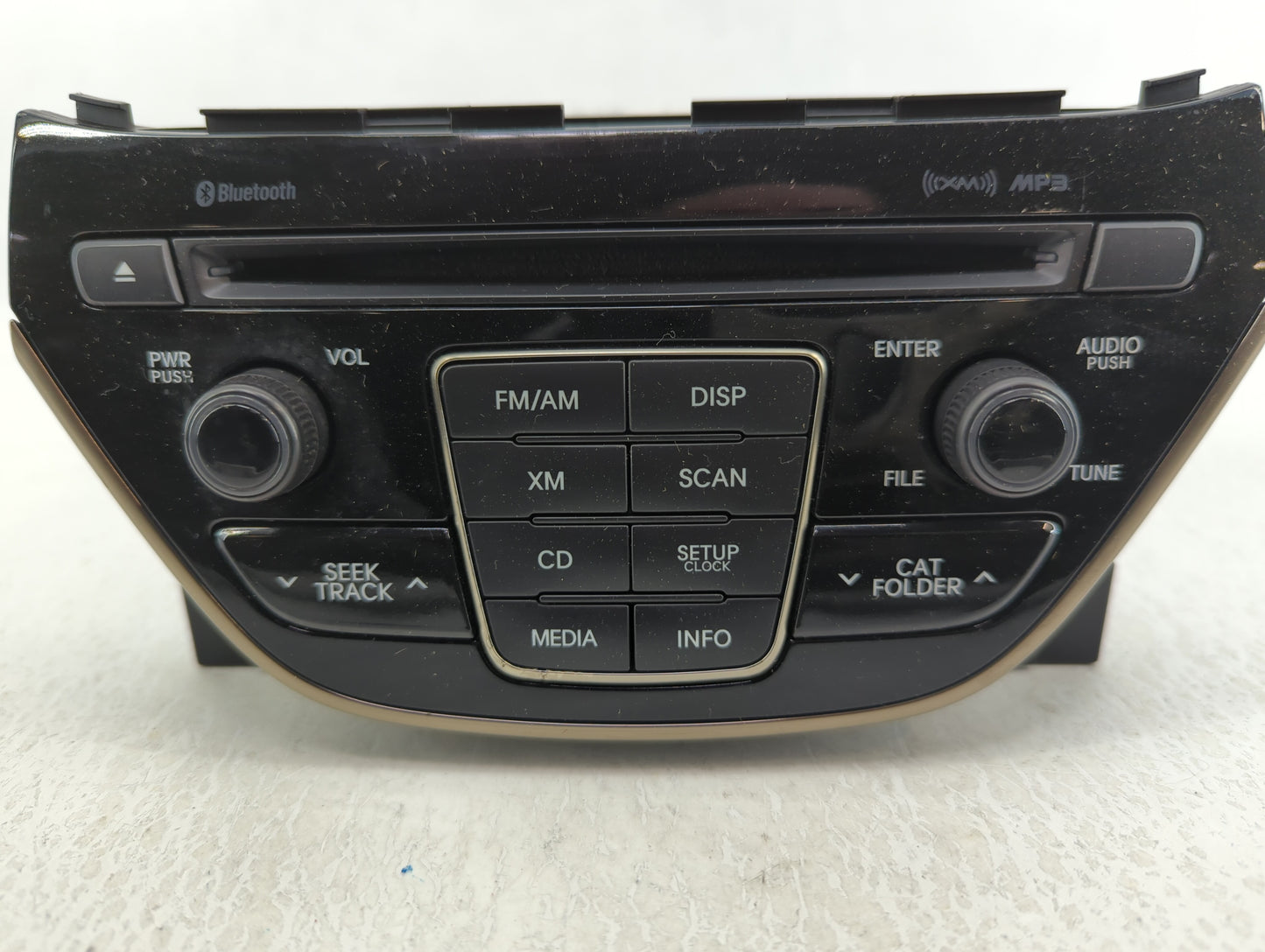 2014-2015 Hyundai Genesis Radio AM FM Cd Player Receiver Replacement P/N:96180-2M118YHG Fits Fits 2014 2015 OEM Used Auto Pa