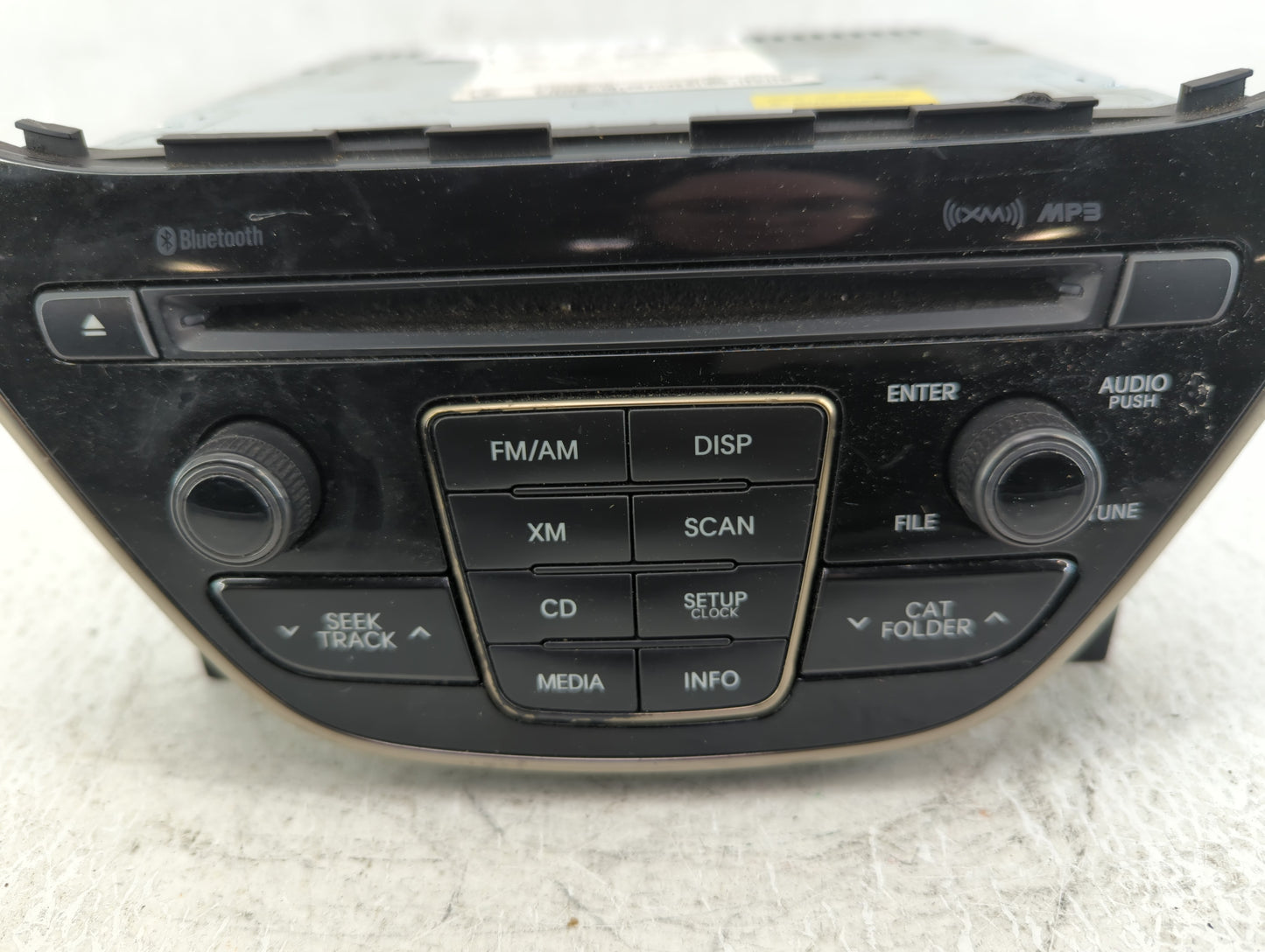 2014-2015 Hyundai Genesis Radio AM FM Cd Player Receiver Replacement P/N:96180-2M118YHG Fits Fits 2014 2015 OEM Used Auto Pa