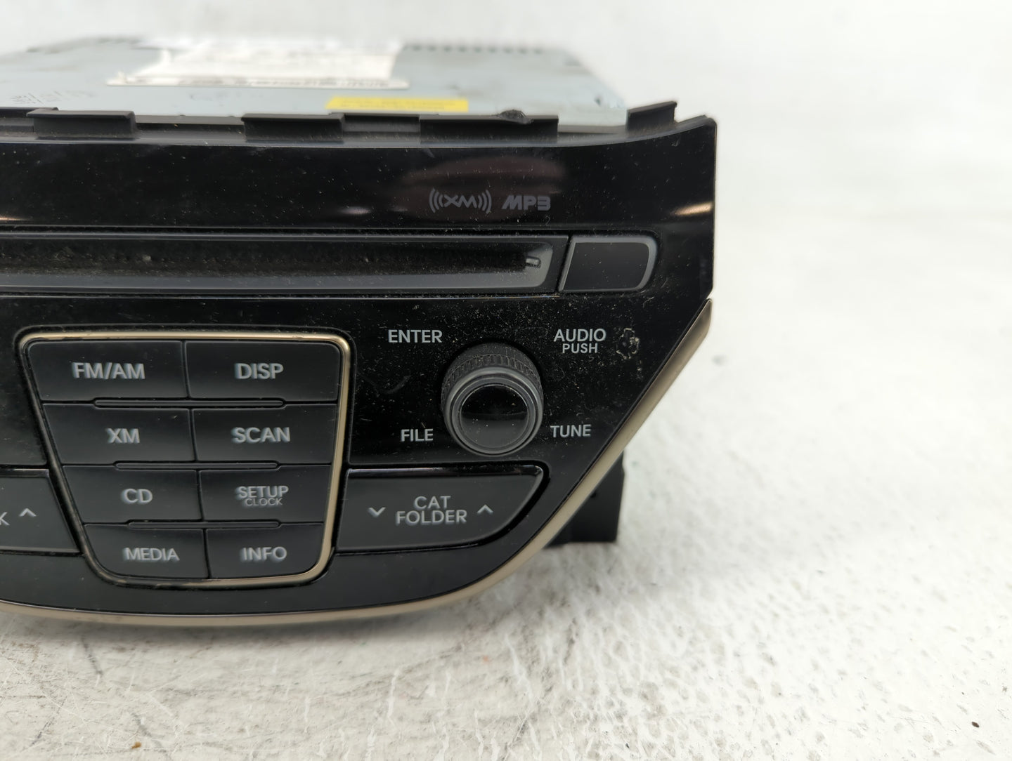 2014-2015 Hyundai Genesis Radio AM FM Cd Player Receiver Replacement P/N:96180-2M118YHG Fits Fits 2014 2015 OEM Used Auto Pa