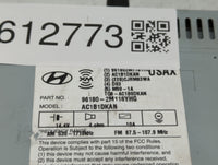 2014-2015 Hyundai Genesis Radio AM FM Cd Player Receiver Replacement P/N:96180-2M118YHG Fits Fits 2014 2015 OEM Used Auto Pa