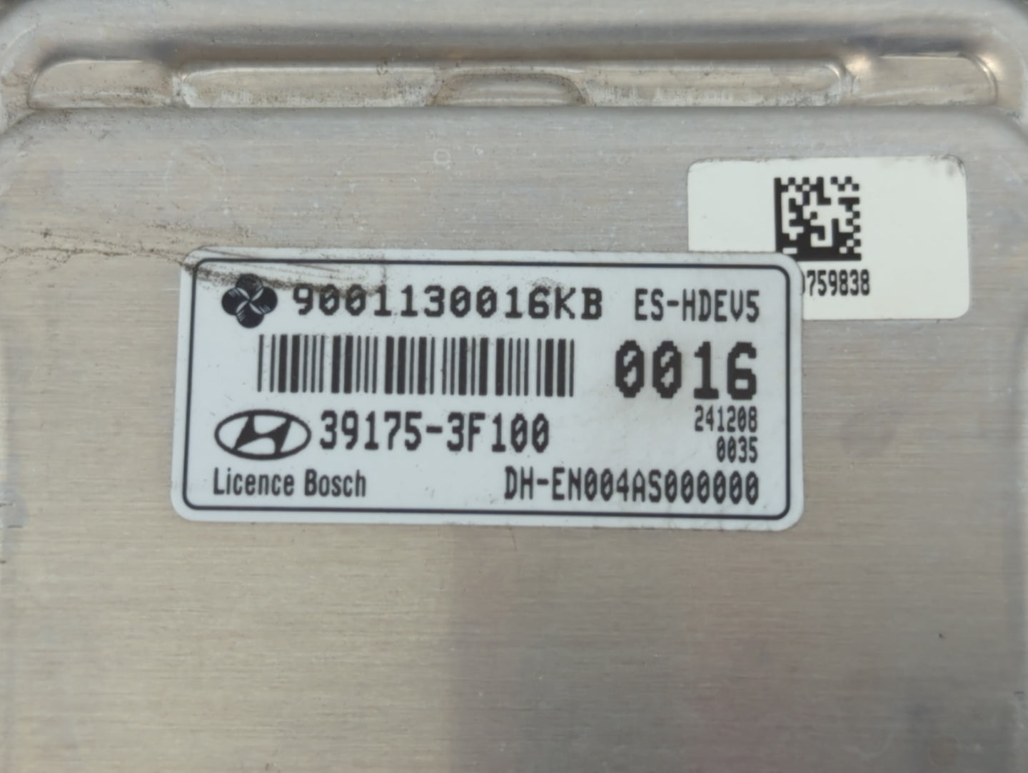 2015-2016 Hyundai Genesis PCM Engine Control Computer ECU ECM PCU OEM P/N:9001130016KB 39175-3F100 Fits Fits 2015 2016 2017 