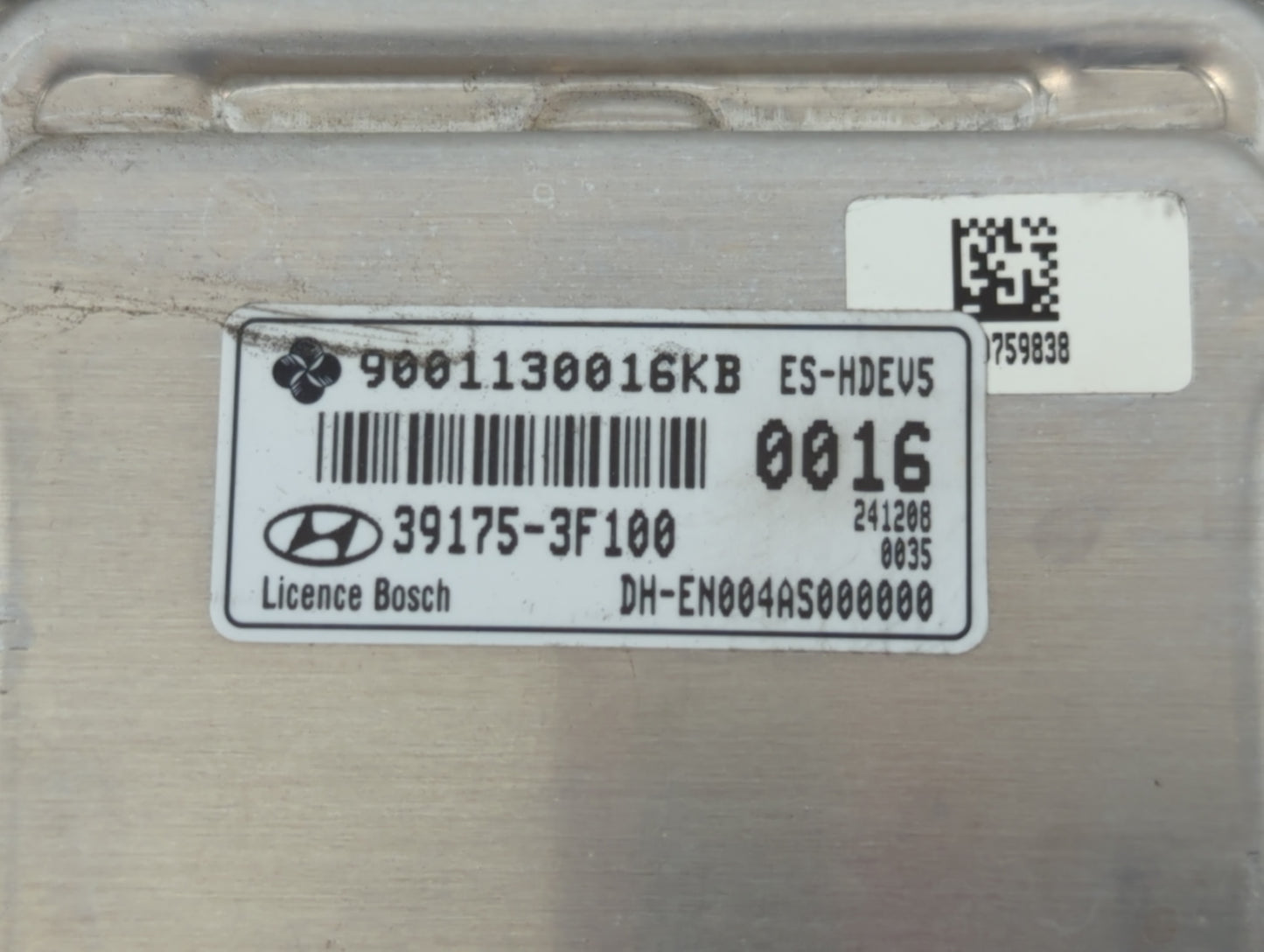 2015-2016 Hyundai Genesis PCM Engine Control Computer ECU ECM PCU OEM P/N:9001130016KB 39175-3F100 Fits Fits 2015 2016 2017 