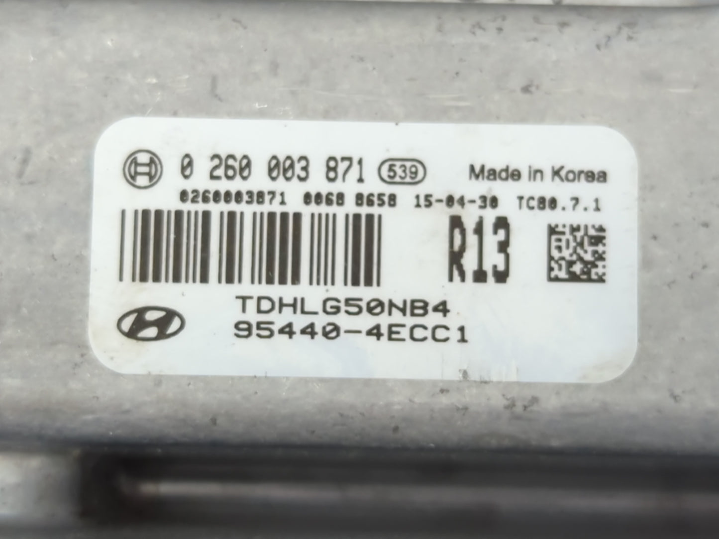 2015-2016 Hyundai Genesis PCM Engine Control Computer ECU ECM PCU OEM P/N:0 260 003 871 95440-4ECC1 Fits Fits 2015 2016 OEM 