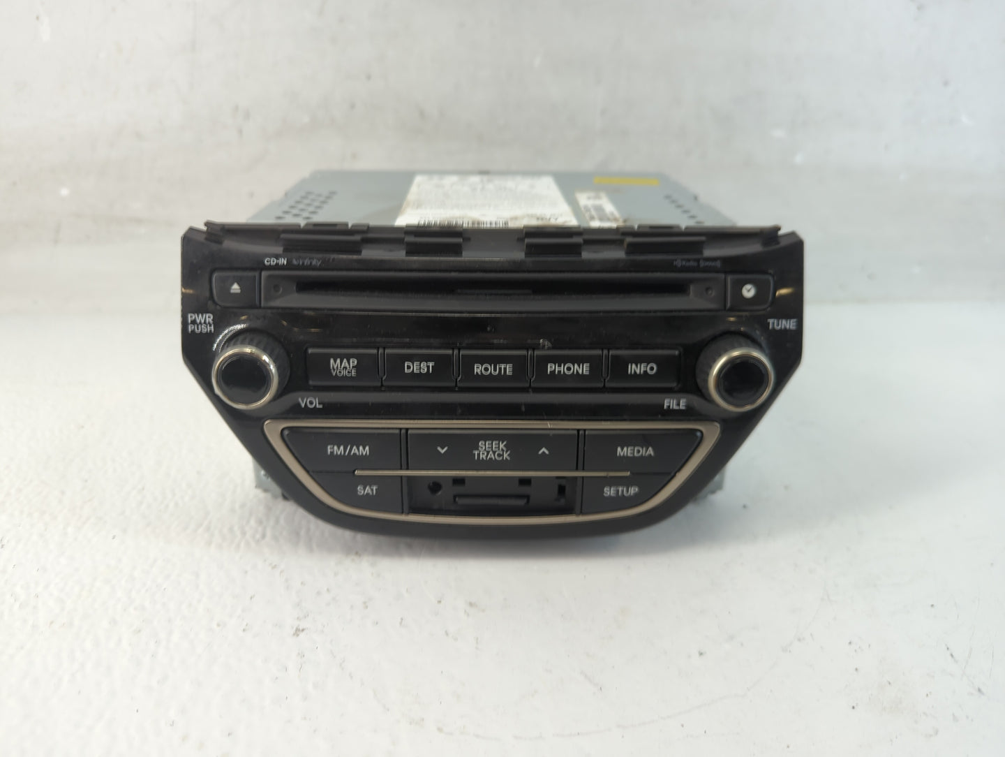 2013-2015 Hyundai Genesis Radio AM FM Cd Player Receiver Replacement P/N:96560-2M552YHG Fits Fits 2013 2014 2015 OEM Used Au