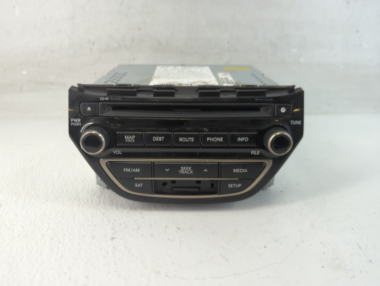 2013-2015 Hyundai Genesis Radio AM FM Cd Player Receiver Replacement P/N:96560-2M552YHG Fits Fits 2013 2014 2015 OEM Used Au