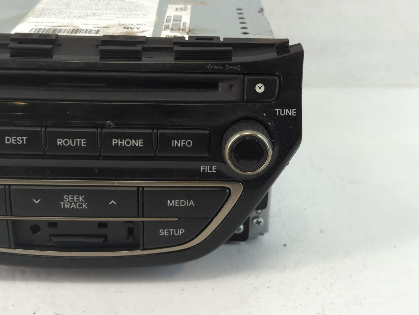 2013-2015 Hyundai Genesis Radio AM FM Cd Player Receiver Replacement P/N:96560-2M552YHG Fits Fits 2013 2014 2015 OEM Used Au