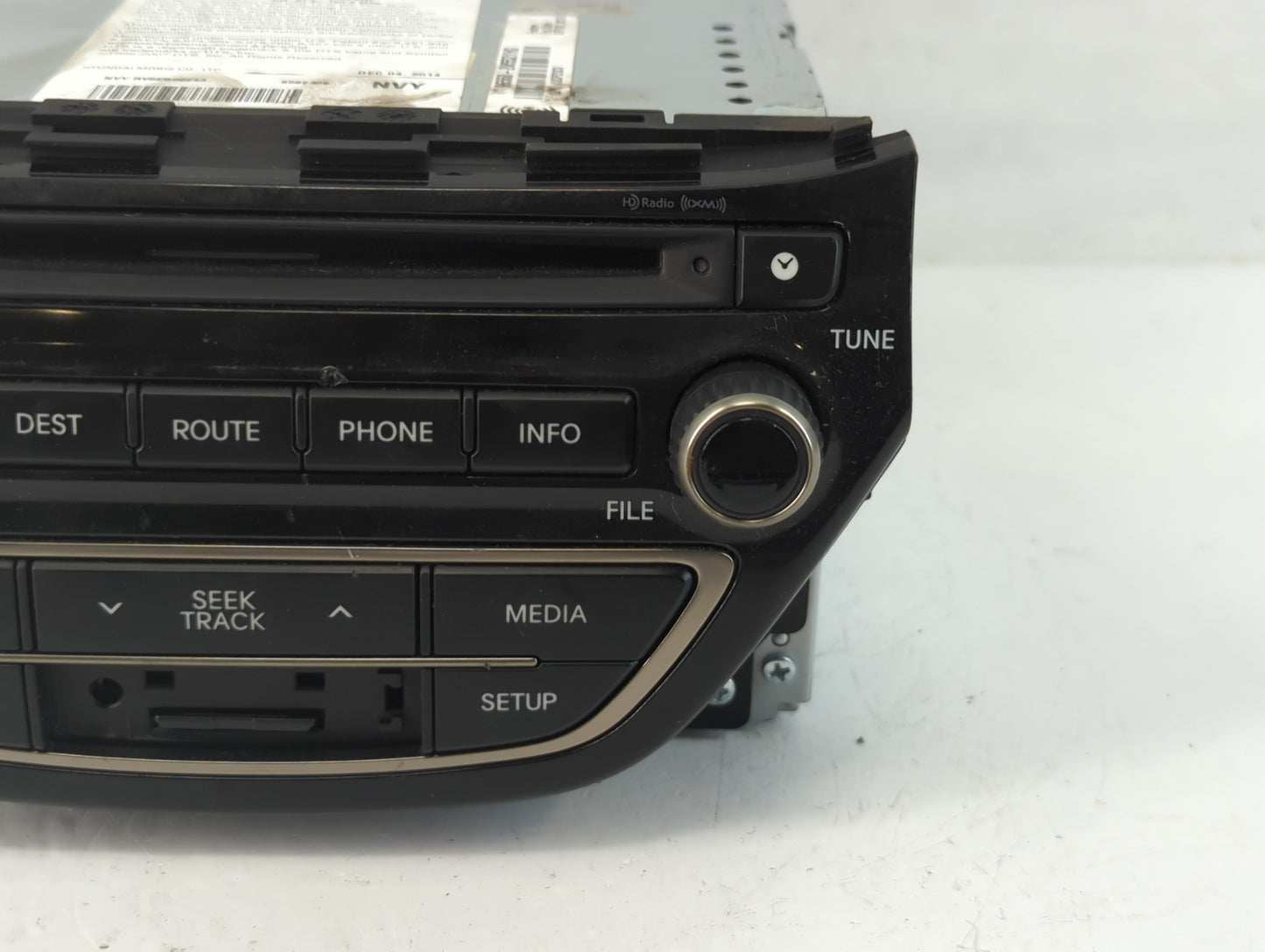 2013-2015 Hyundai Genesis Radio AM FM Cd Player Receiver Replacement P/N:96560-2M552YHG Fits Fits 2013 2014 2015 OEM Used Au