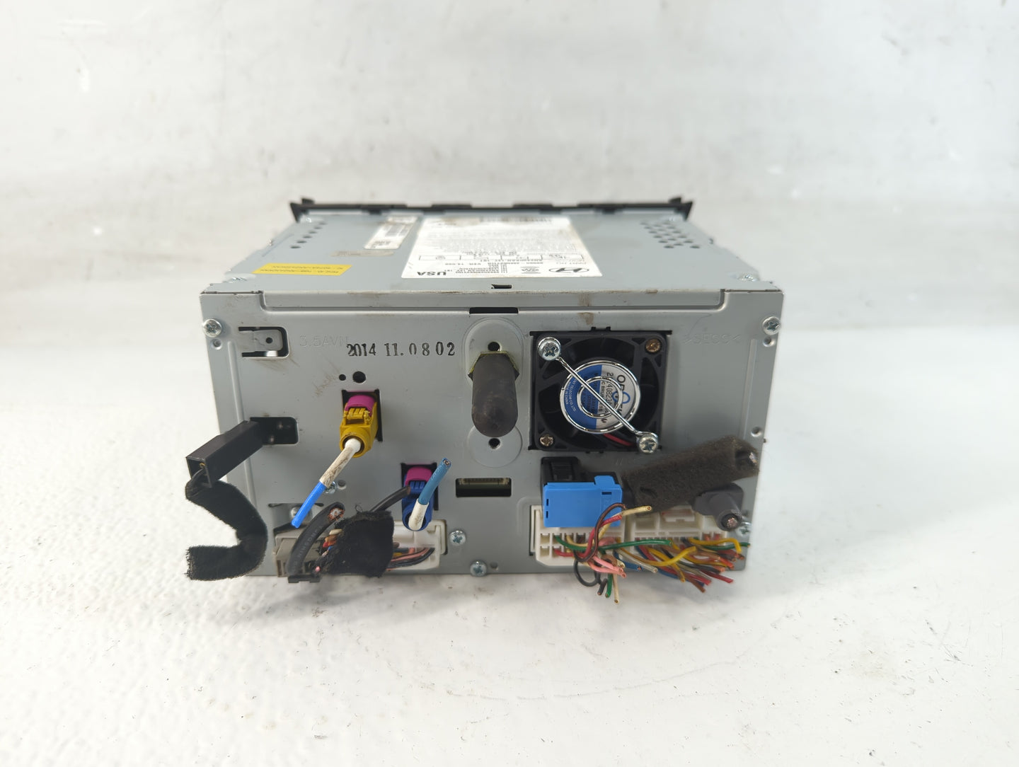 2013-2015 Hyundai Genesis Radio AM FM Cd Player Receiver Replacement P/N:96560-2M552YHG Fits Fits 2013 2014 2015 OEM Used Au