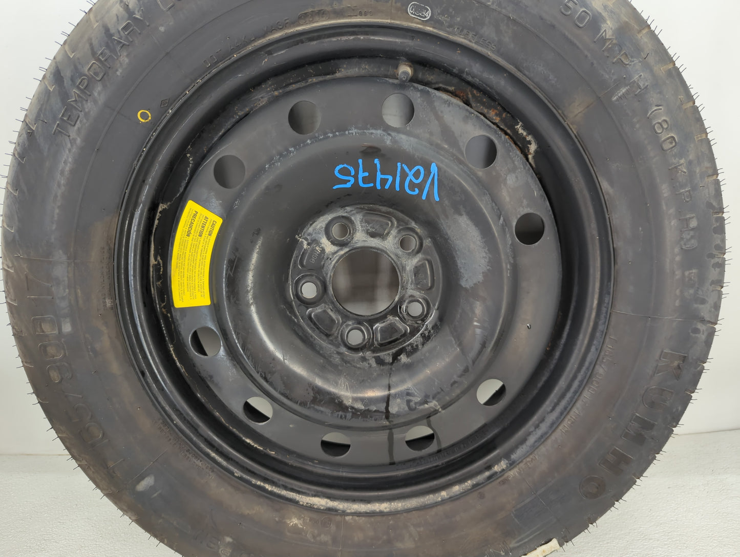 2007-2020 Hyundai Santa Fe Spare Donut Tire Wheel Rim Oem - Oemusedautoparts1.com