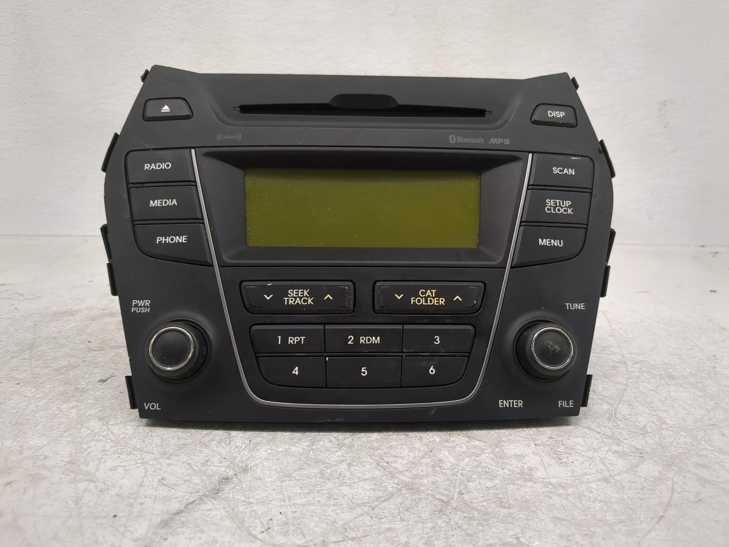 2015-2016 Hyundai Santa Fe Radio AM FM Cd Player Receiver Replacement P/N:96170-4Z1504X Fits Fits 2015 2016 OEM Used Auto Pa