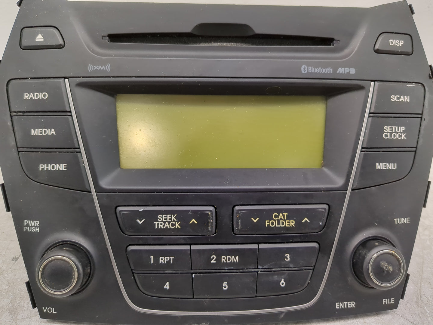 2015-2016 Hyundai Santa Fe Radio AM FM Cd Player Receiver Replacement P/N:96170-4Z1504X Fits Fits 2015 2016 OEM Used Auto Pa