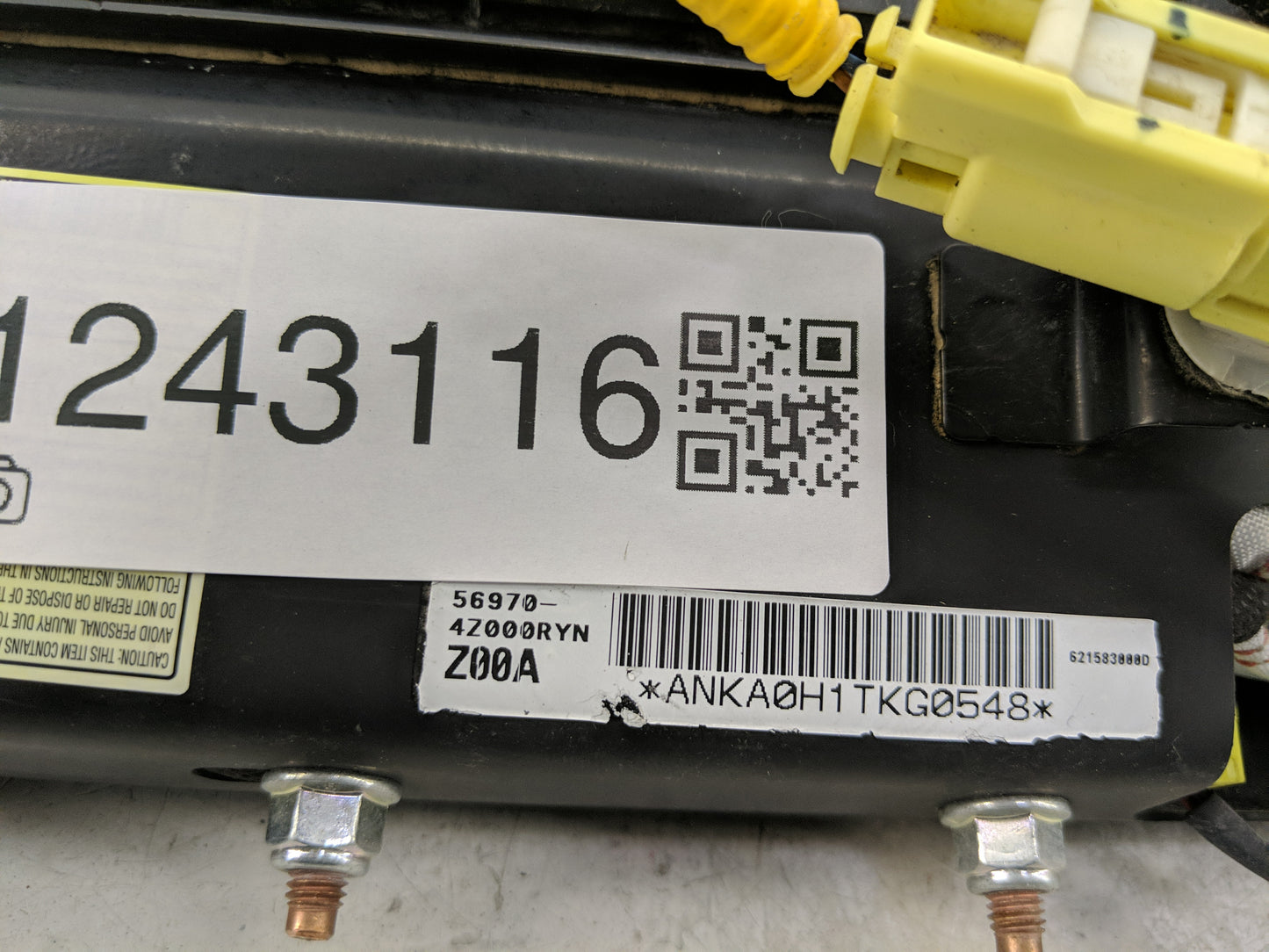 2013-2018 Hyundai Santa Fe Air Bag Driver Left Knee OEM P/N:56970-4Z000RYN Fits Fits 2013 2014 2015 2016 2017 2018 OEM Used 