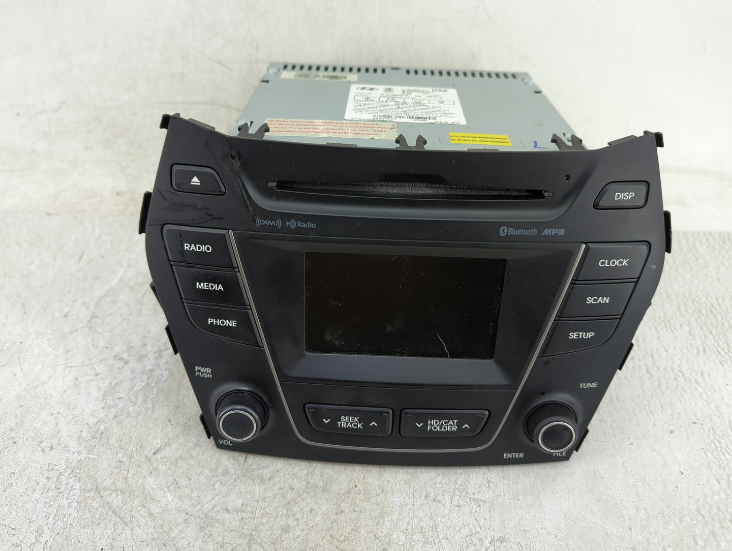 2013-2016 Hyundai Santa Fe Radio AM FM Cd Player Receiver Replacement P/N:96180-B89514X Fits Fits 2013 2014 2015 2016 OEM Us