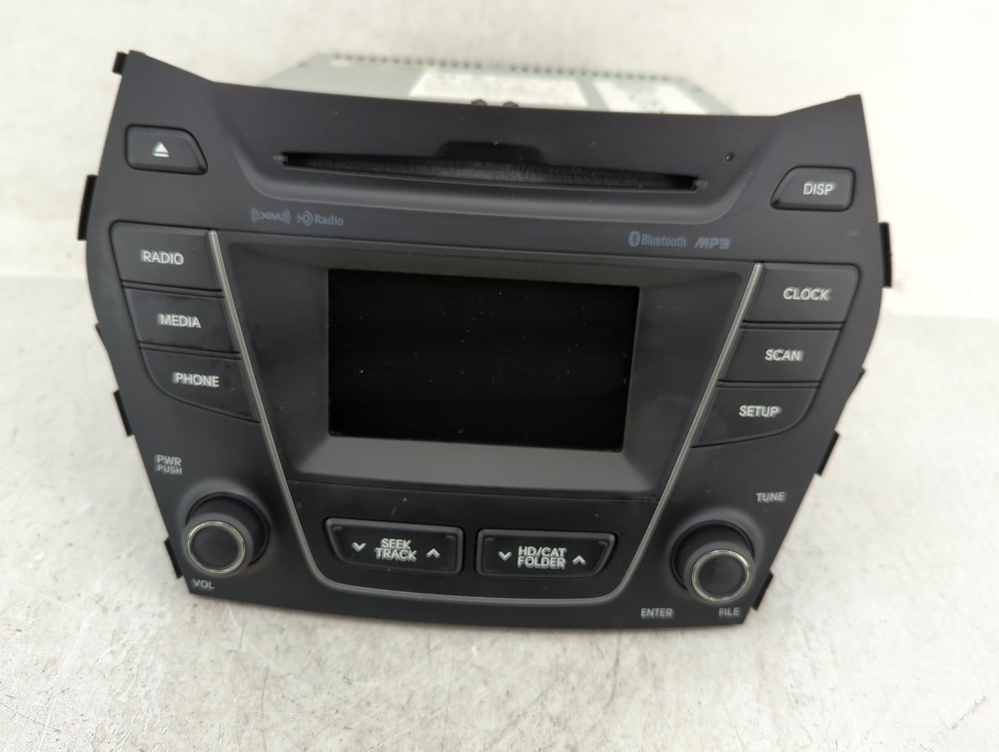 2015-2016 Hyundai Santa Fe Radio AM FM Cd Player Receiver Replacement Fits Fits 2015 2016 OEM Used Auto Parts - Oemusedautop