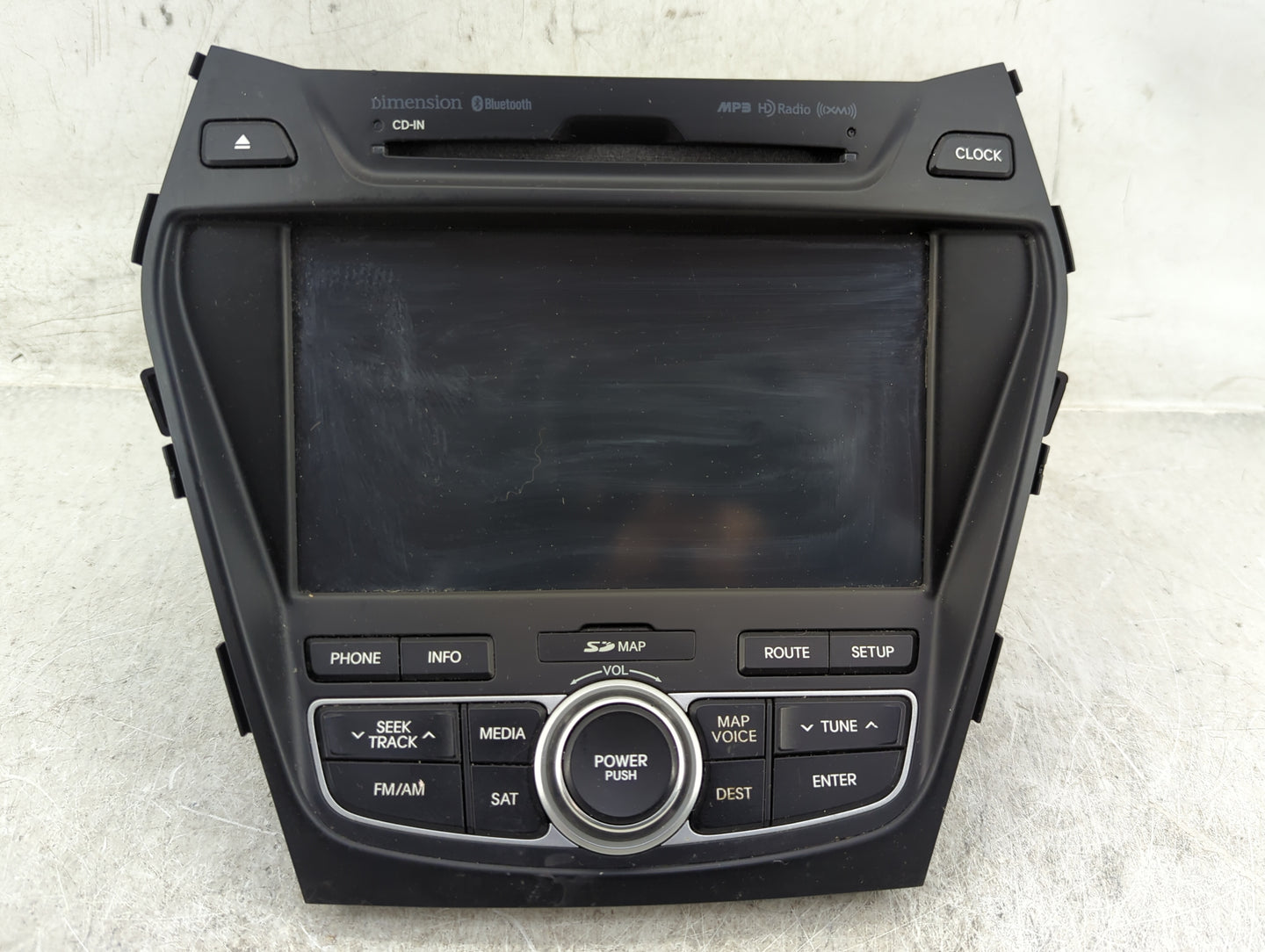2013-2016 Hyundai Santa Fe Radio AM FM Cd Player Receiver Replacement P/N:96560-B8103XX AV240DPAN.LD Fits Fits 2013 2014 201