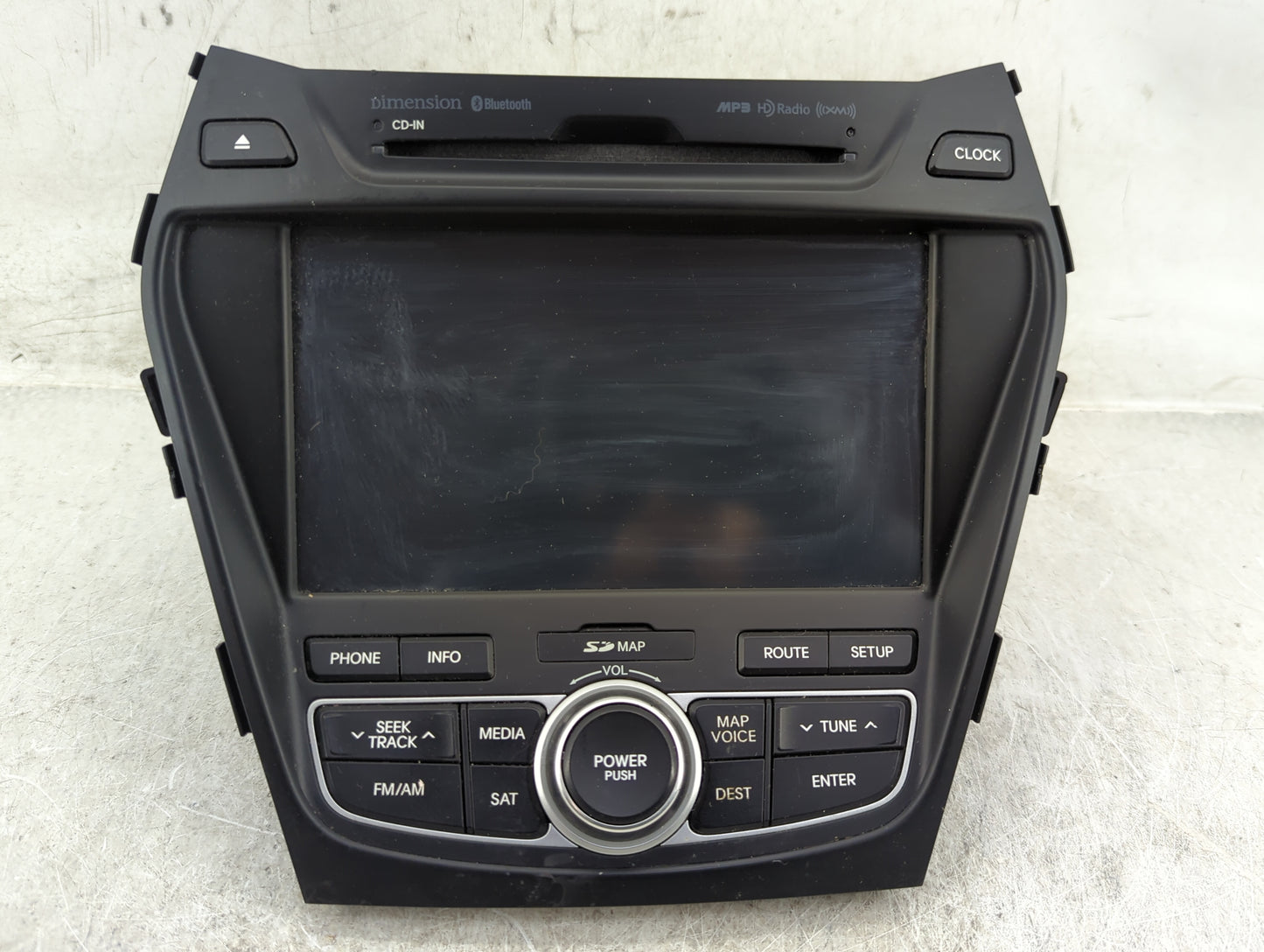 2013-2016 Hyundai Santa Fe Radio AM FM Cd Player Receiver Replacement P/N:96560-B8103XX AV240DPAN.LD Fits Fits 2013 2014 201