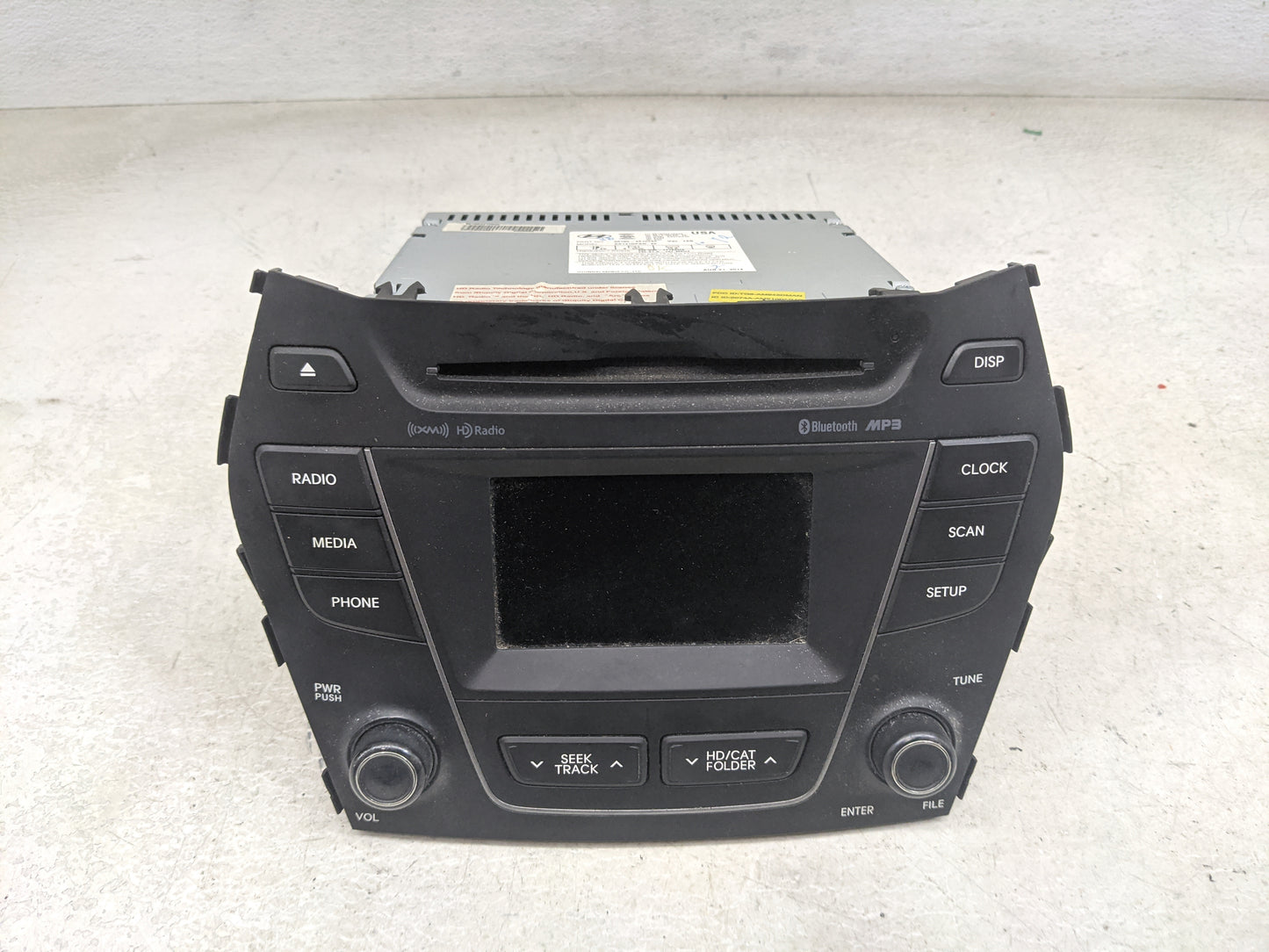 2015-2016 Hyundai Santa Fe Radio AM FM Cd Player Receiver Replacement P/N:961804Z1024X AC141DPAN Fits Fits 2015 2016 OEM Use