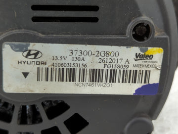 2015 Hyundai Santa Fe Alternator Replacement Generator Charging Assembly Engine OEM P/N:37300-2G800 37300-2G900 Fits OEM Used Auto Parts