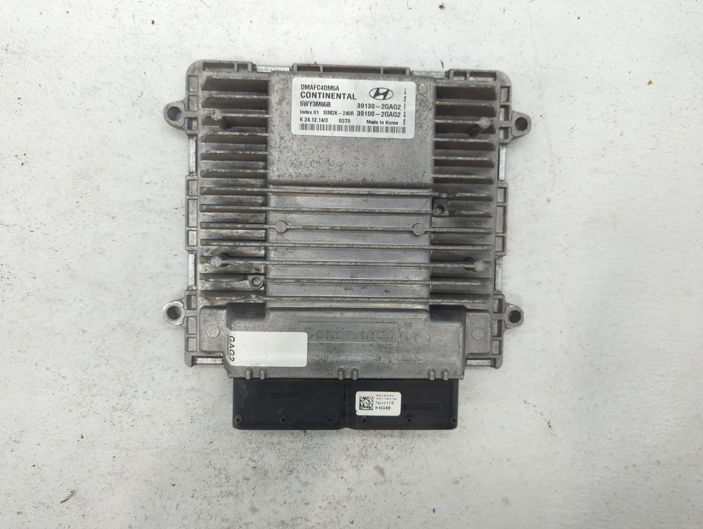 2015 Hyundai Santa Fe PCM Engine Control Computer ECU ECM PCU OEM P/N:39130-2GAG2 Fits OEM Used Auto Parts - Oemusedautopart