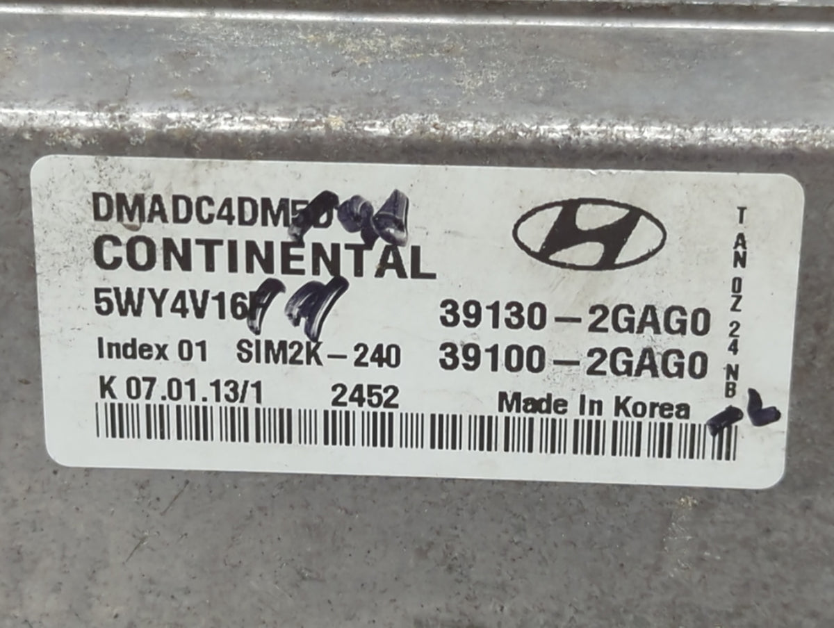 2013-2016 Hyundai Santa Fe PCM Engine Control Computer ECU ECM PCU OEM P/N:39100-2GAG0 39130-2GAG0 Fits Fits 2013 2014 2015 