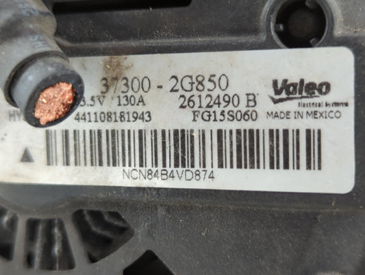 2015 Hyundai Santa Fe Alternator Replacement Generator Charging Assembly Engine OEM P/N:37300-2G850 Fits Fits 2014 OEM Used Auto Parts